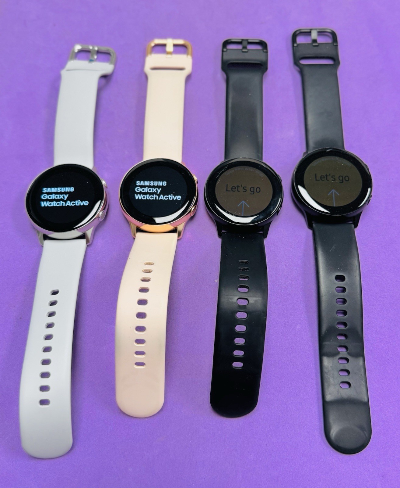 (Lot of 4) **AS-IS READ MORE** Samsung Galaxy Watch Active SM-R500 Smart Watch
