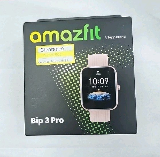 Brand New Amazfit Bip 3 Pro Smartwatch Pink