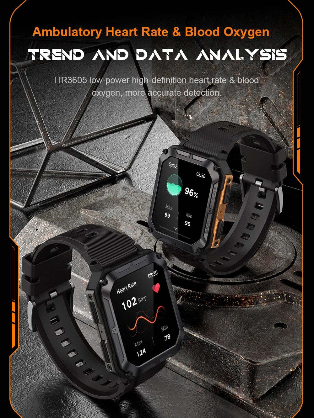 Blackview C20PRO 1.83 Inch BT Call Smart Watch Men IP68 Waterproof Sports