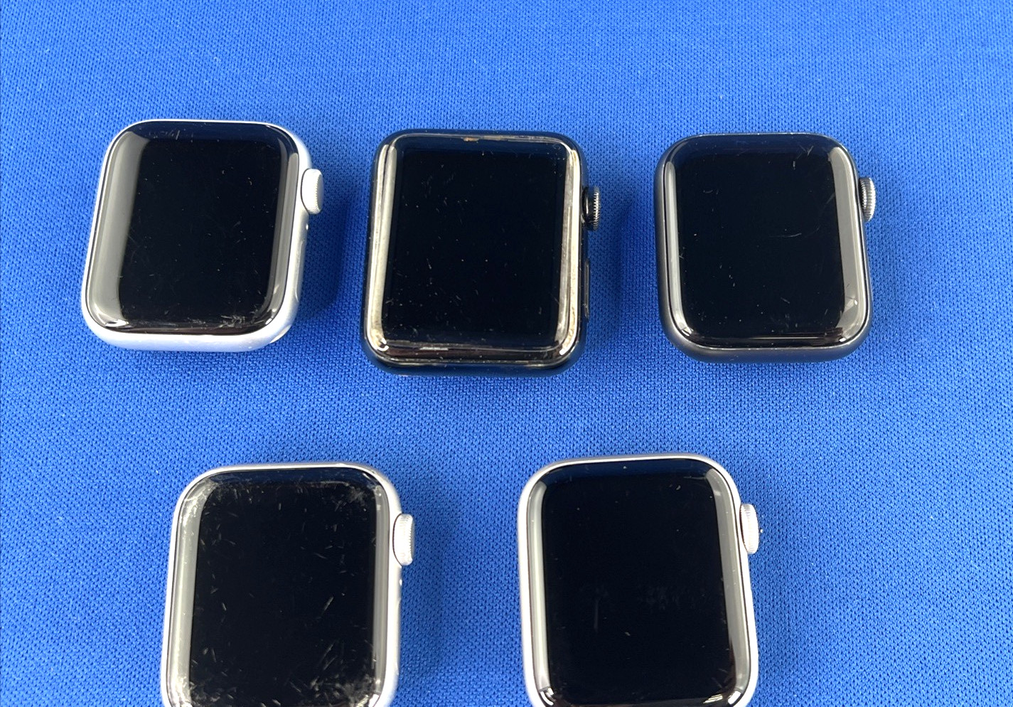 LOT 5x Apple Watch GPS Locked Parts 3x SE 40mm Nike S5 40mm S2 42mm FOR PARTS