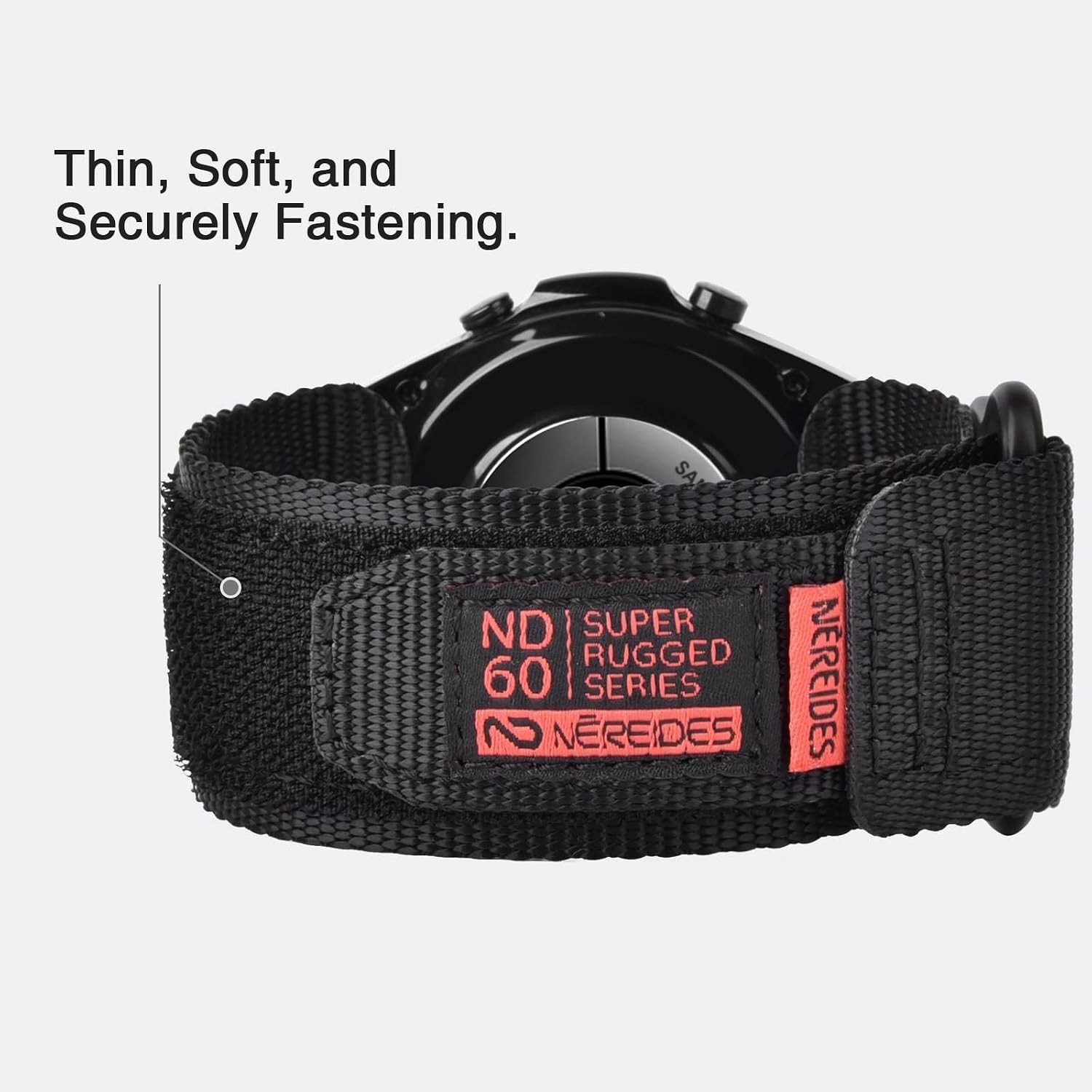 22mm Nylon Band for Garmin Vivoactive 4/Forerunner 255/ Samsung Galaxy Watch 3