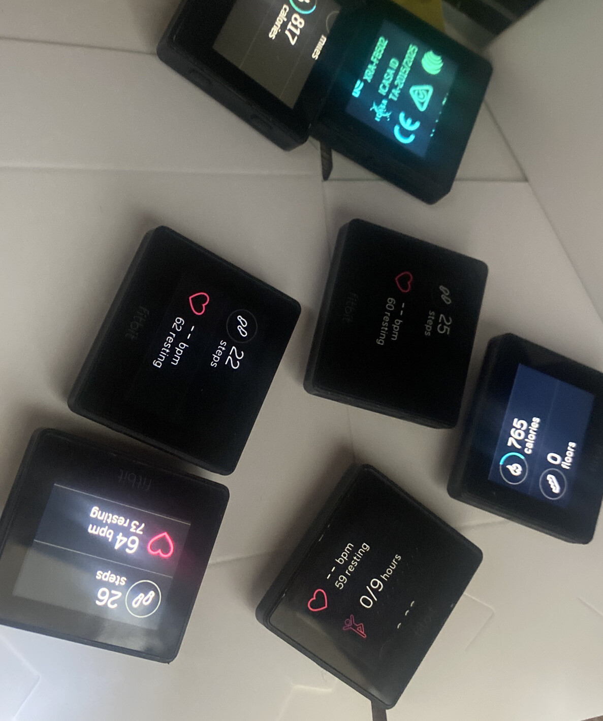 Fitbit Blaze SmartWatch MP3 HR +2 Bands/Cord Tested+WARRANTY Showroom Mdl No Box