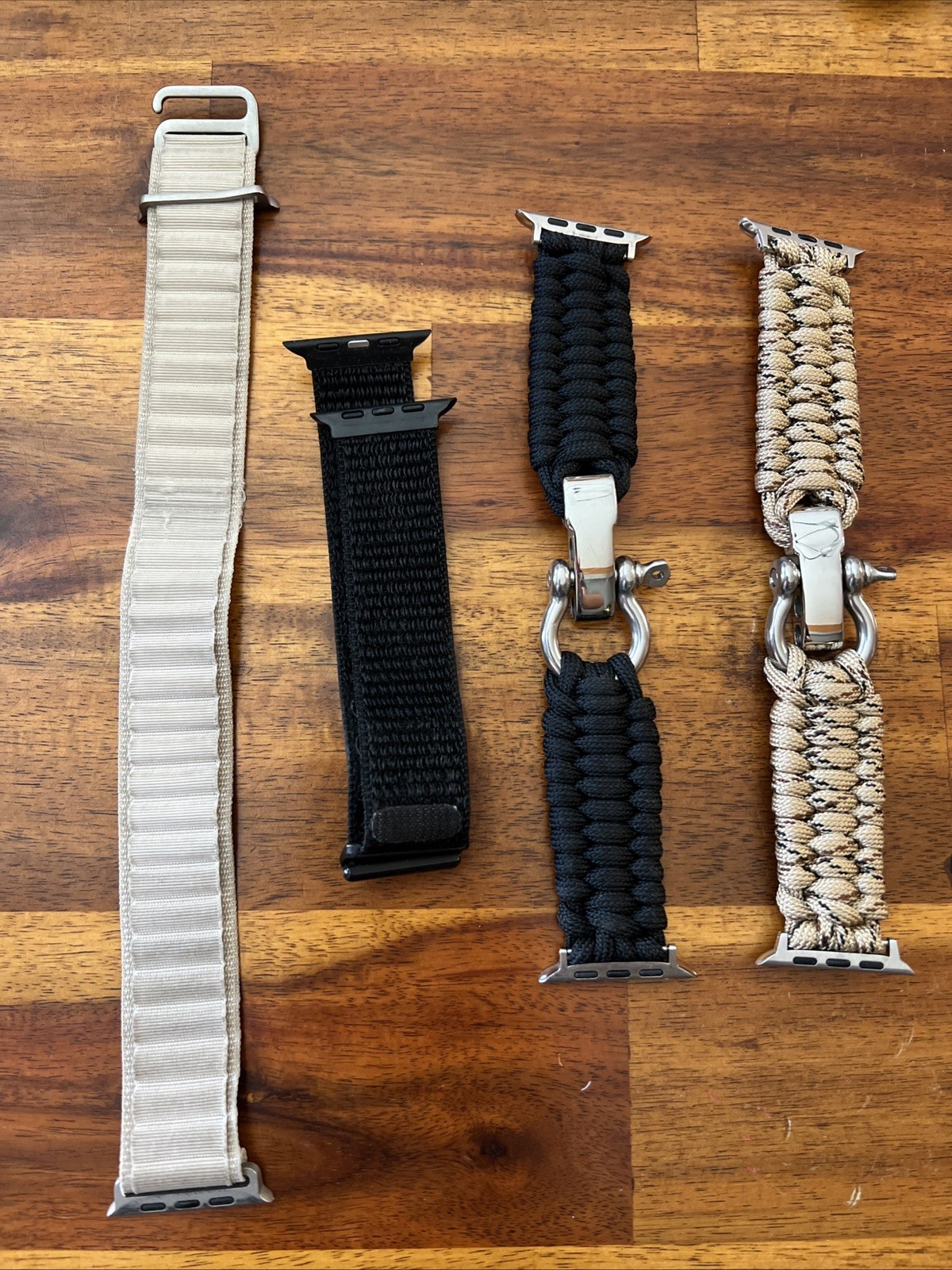 Apple Watch Ultra 49mm Titanium Trail Alpine Loop and White Ocean Bands