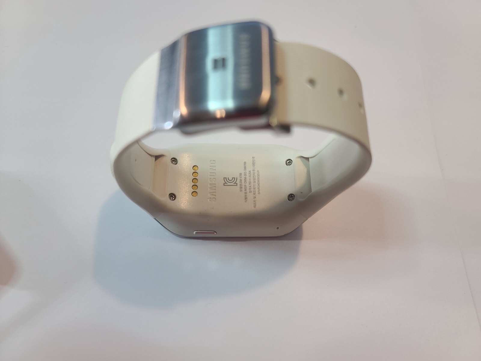 Samsung Galaxy Gear SM-V700/White/Smartwatch/41mm/Stainless Steel/Horn Camera/BT