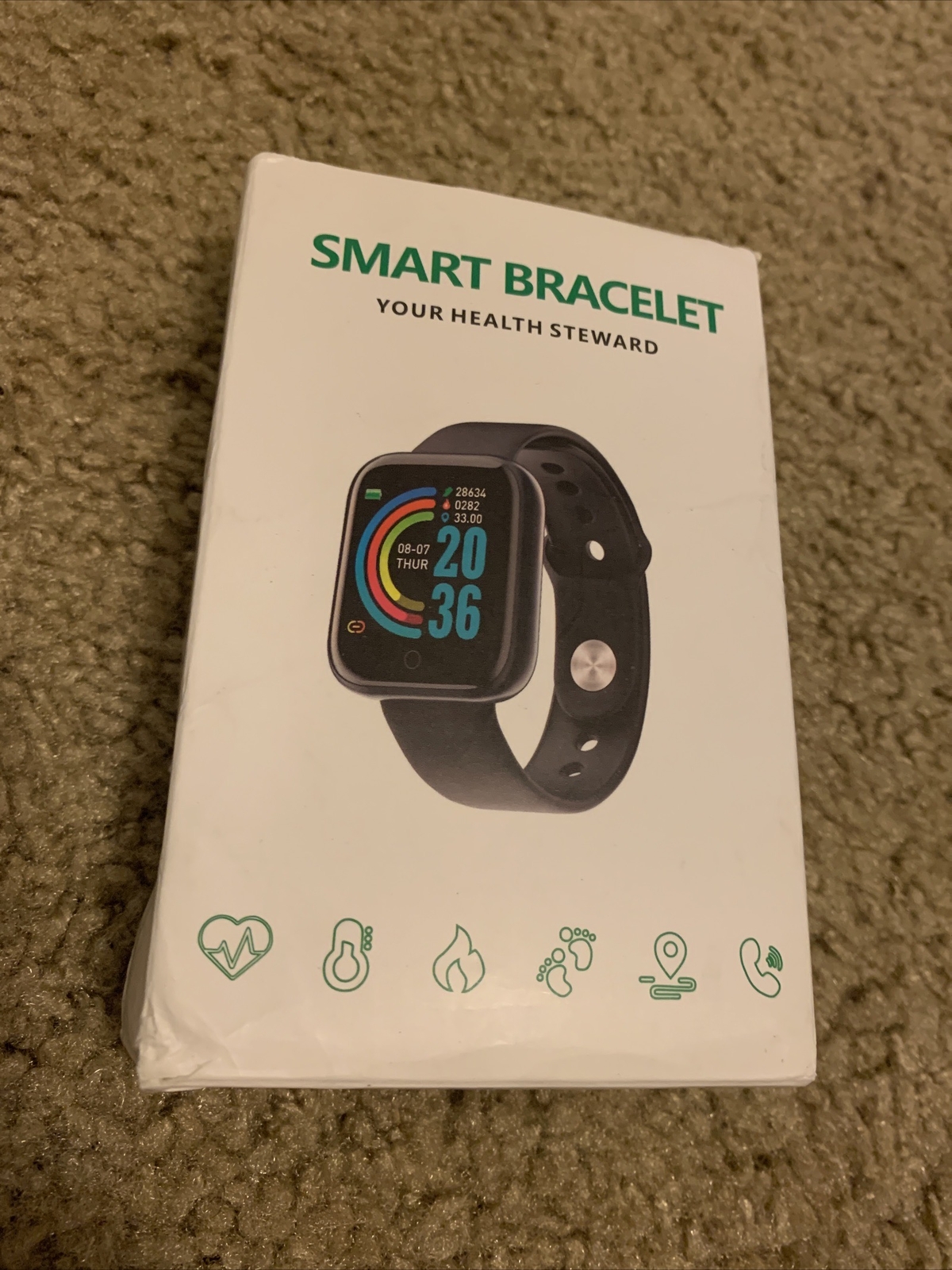 Smart Bracelet “Your Health Steward” Fitness Tracker/ Smart Health & HR Monitor