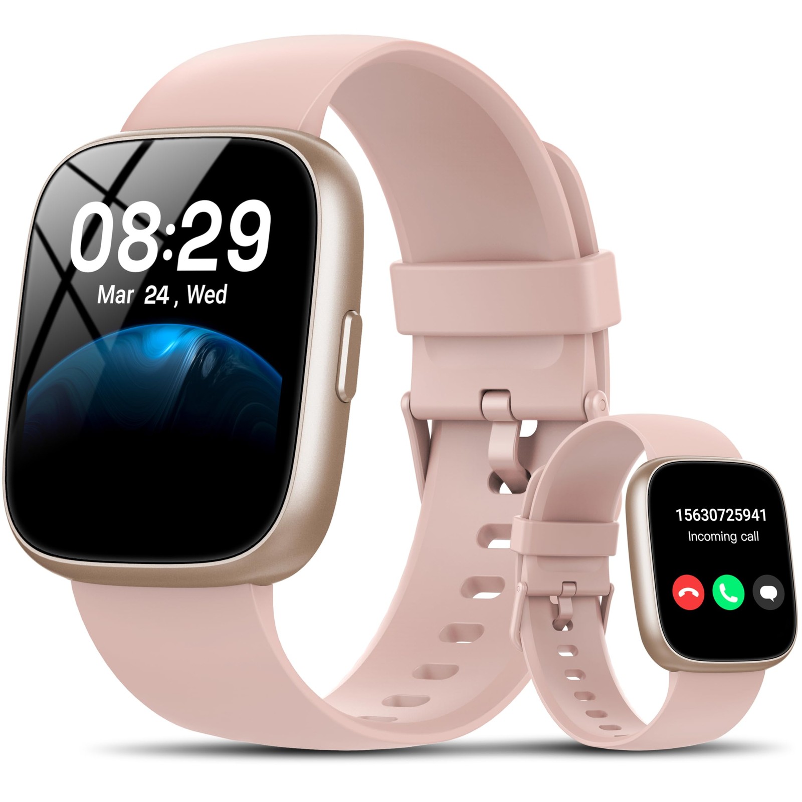 Reloj Inteligente De Pulsera Con Bluetooth Para Mujer Android y iOS iPhone 2026