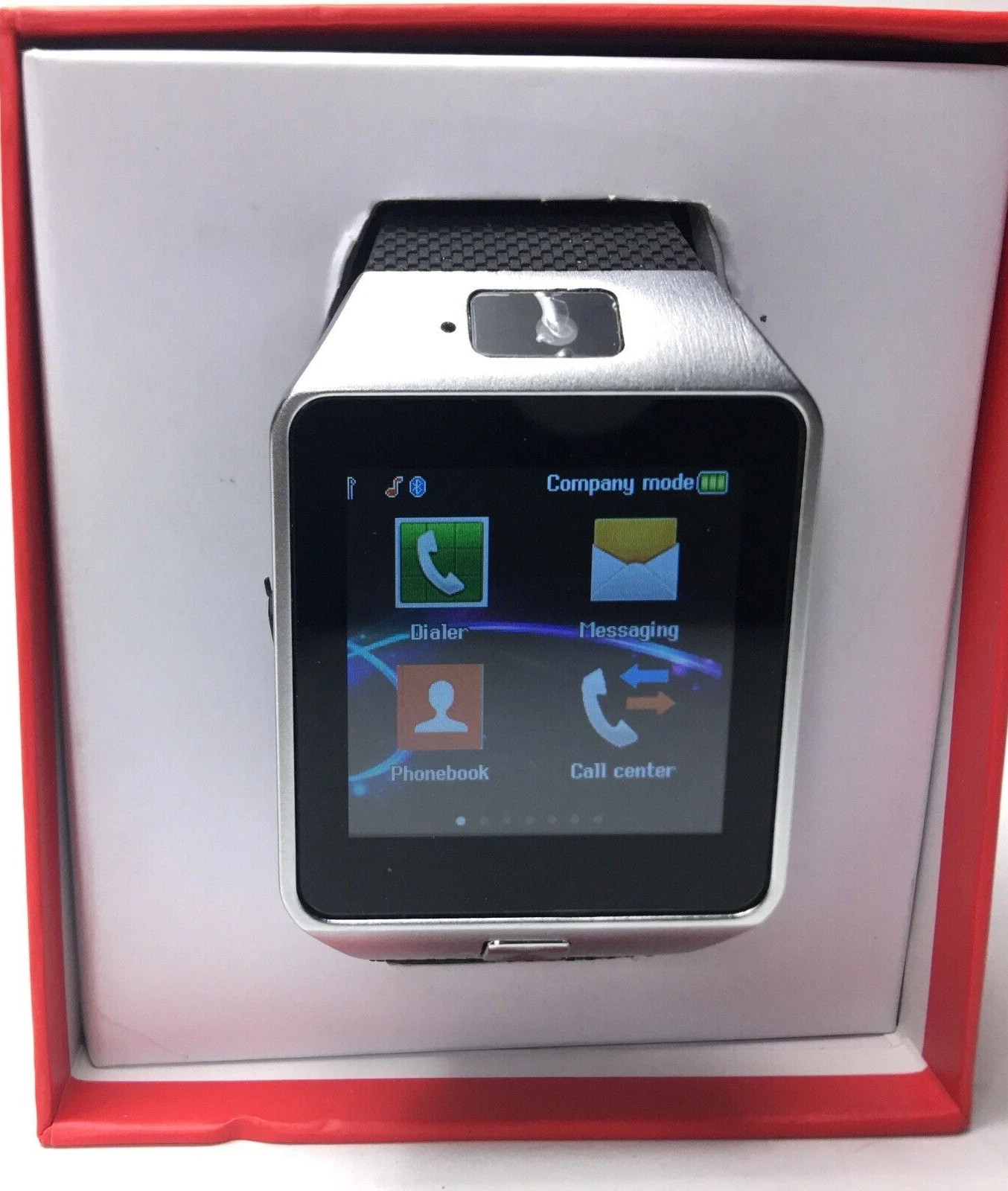 Generic Bluetooth Smart Watch Black Band Touch Screen Controls Similar to iTime