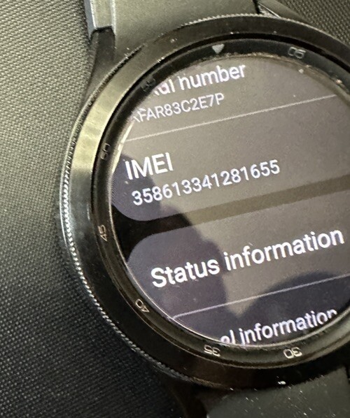 Samsung Galaxy Watch 4 Sport Band Black 46mm Stainless Steel Case LTE R895U