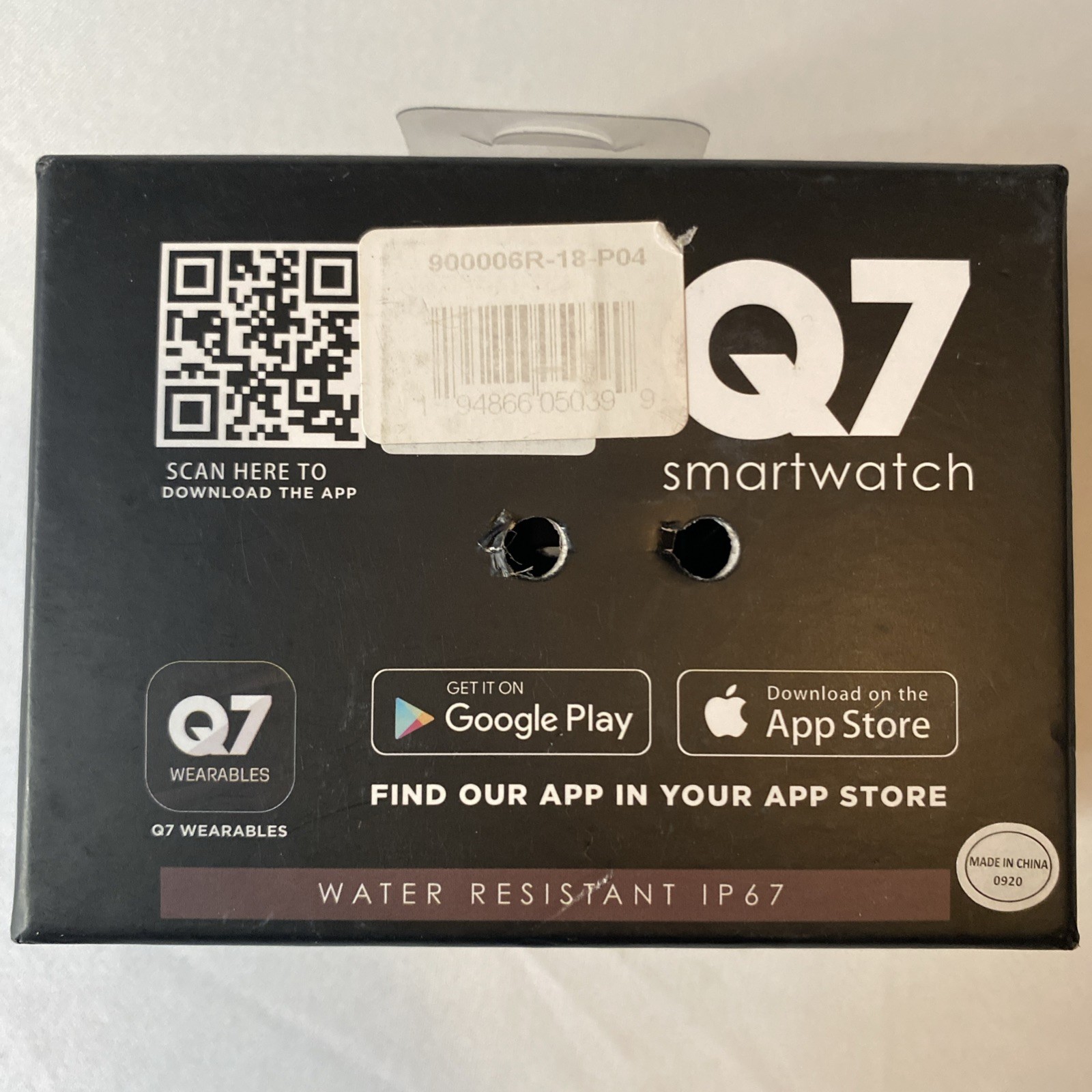 Q7 Smartwatch IPHONE X,GALAXY 10 OR HIGHER COMPATIBLE Rose Gold Grey Xtra Band