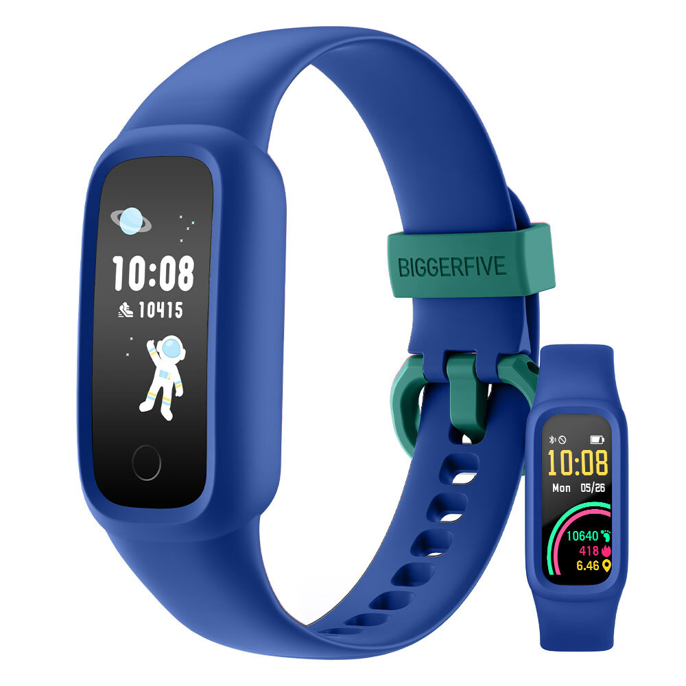 BIGGERFIVE Vigor 2 L Kids Fitness Tracker Watch for kid Activity Tracker Black
