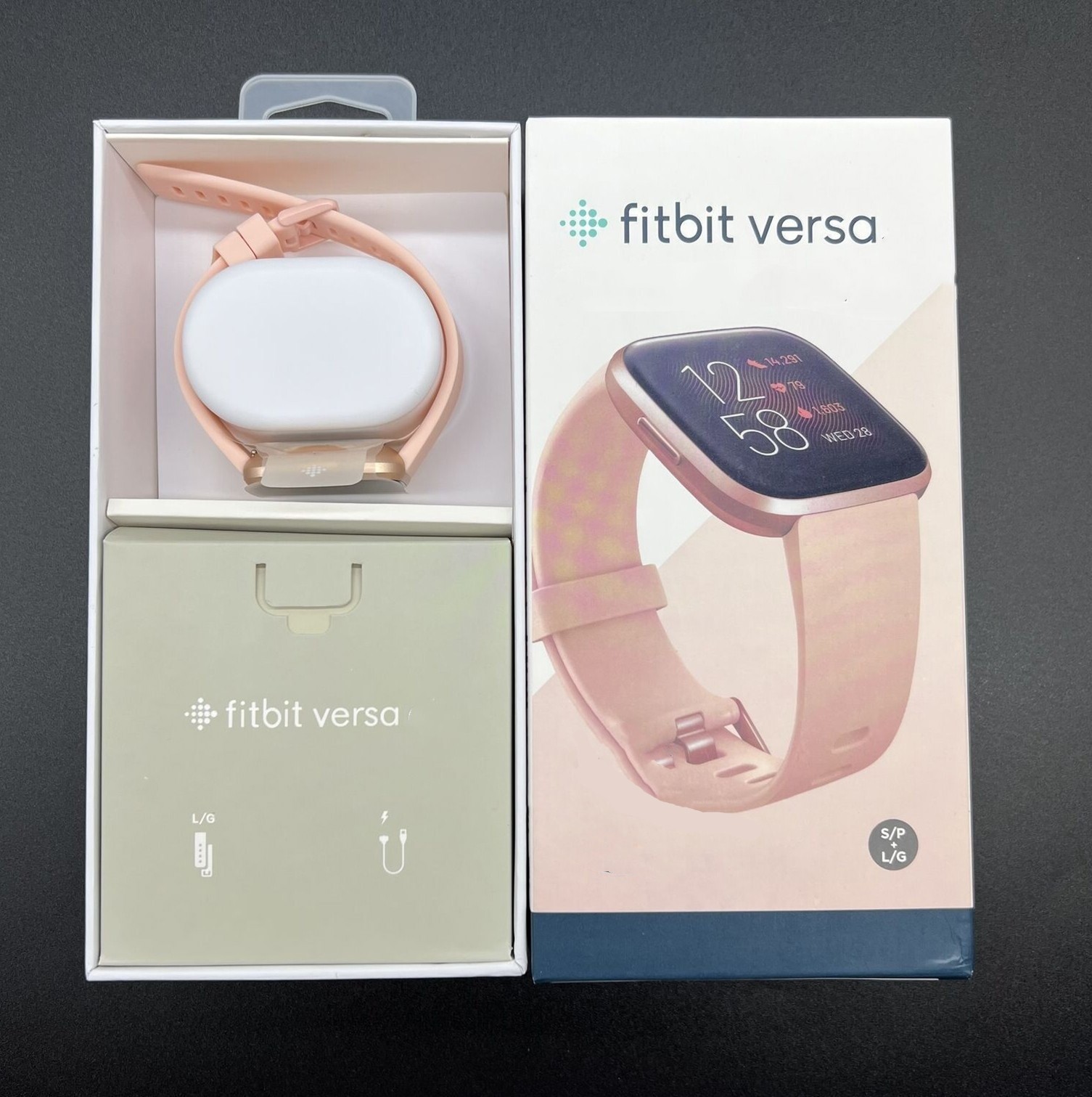 Fitbit Versa Smartwatch Activity Tracker Sleep Heart Rate Monitor +S&L Strap.