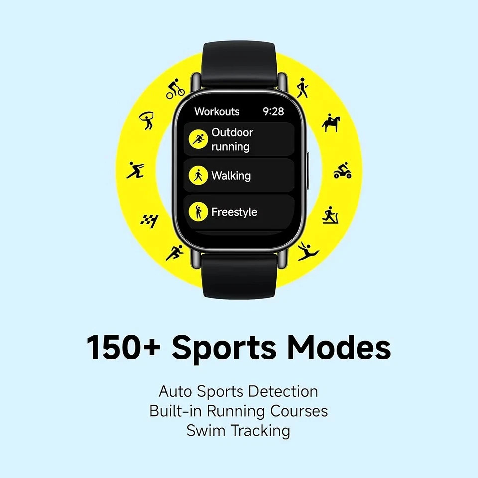Redmi Watch 5 Lite, 1.96″ Amoled, Black Advanced in-Built GPS, Bluetooth Calling