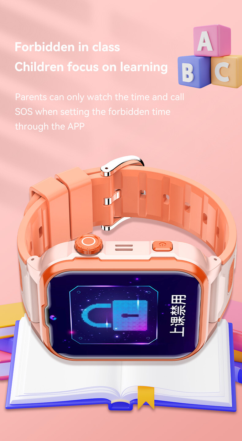 Student Kids 4G Smart Watch Video Call GPS WIFI LBS Location Voice Chat SOS