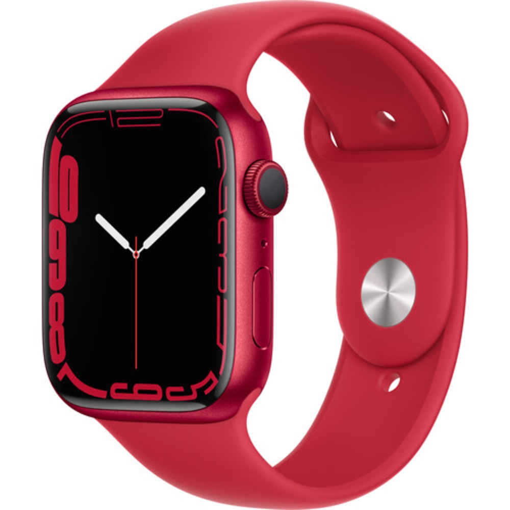 Apple Watch Series 7 41mm GPS RED Case RED Band MKN23LL/A Good