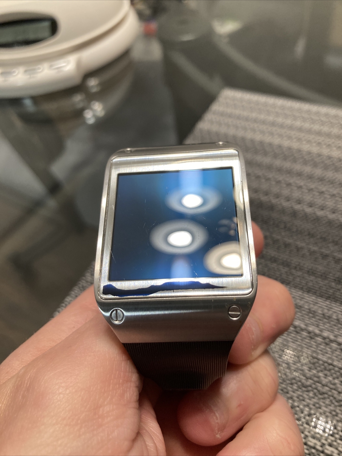 Samsung SM-V700 Galaxy Gear Smart Watch Black Stainless Steel AS IS PARTS,REPAIR