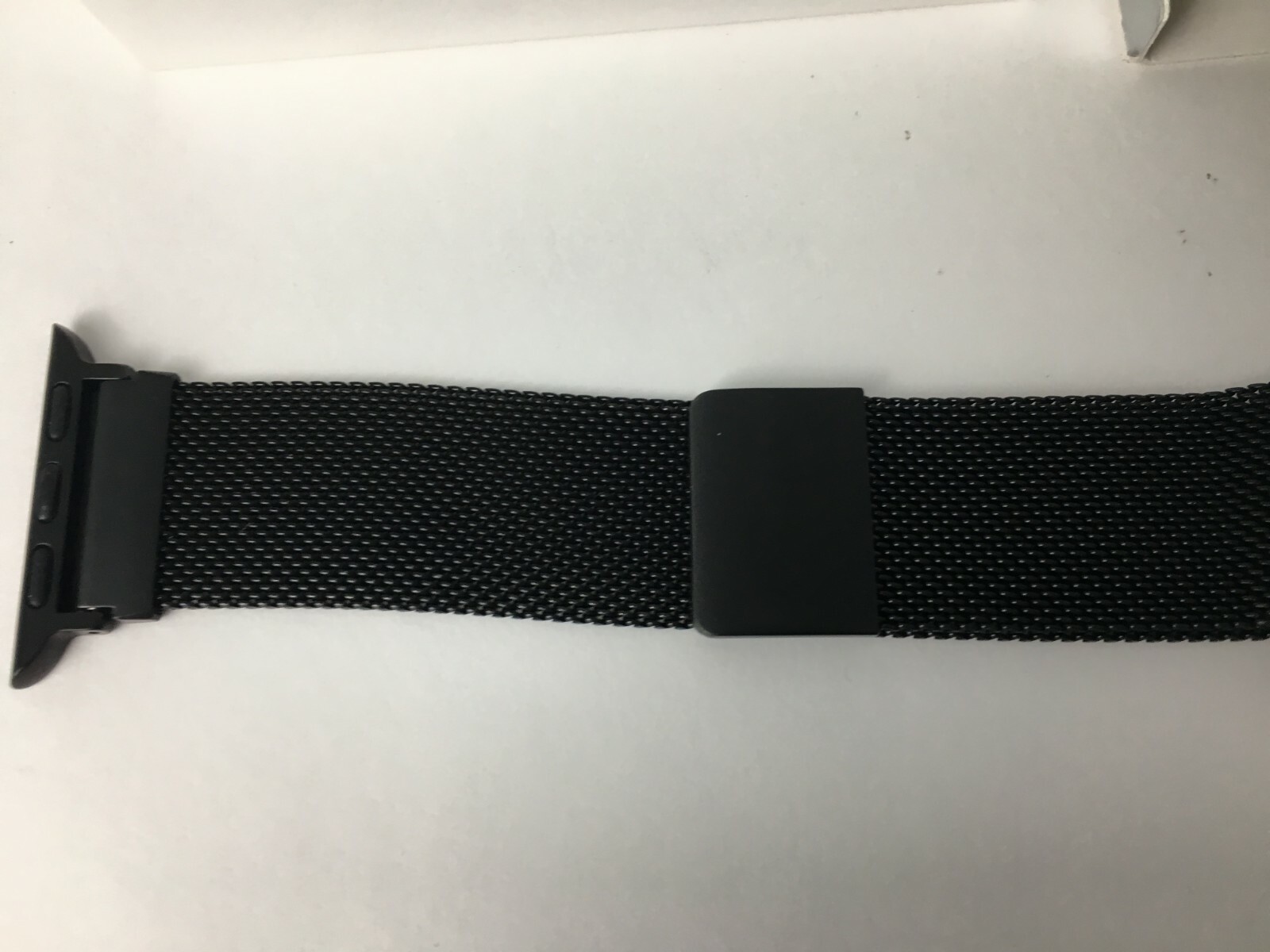 Platinum Magnetic Stainless Steel Mesh Band for Apple Watch 41mm 40mm 38mm Black