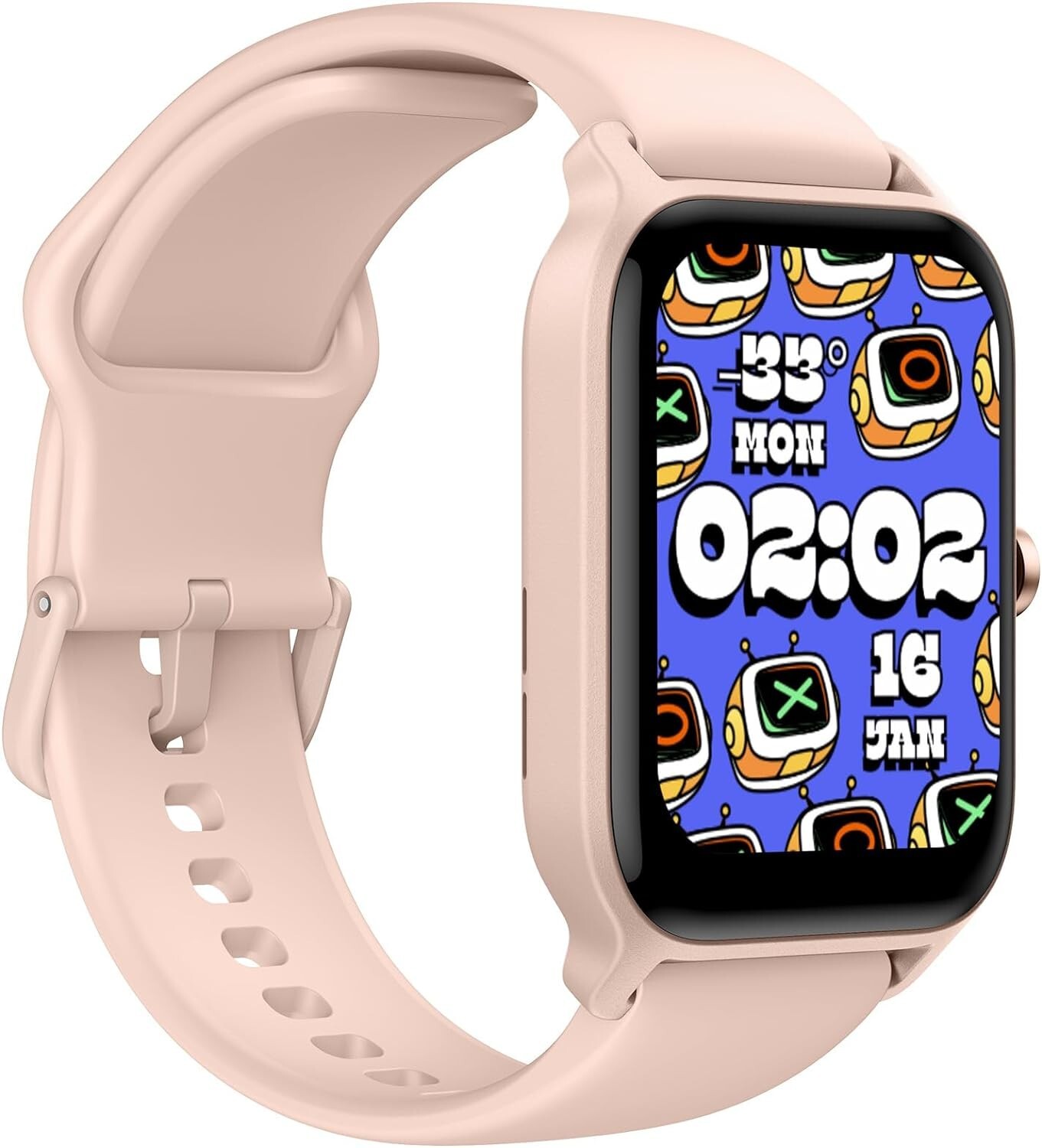 Smart Watch 1.8″ LCD screen DIY Dial Fitness Tracker Heart Rate Blood Oxygen O2