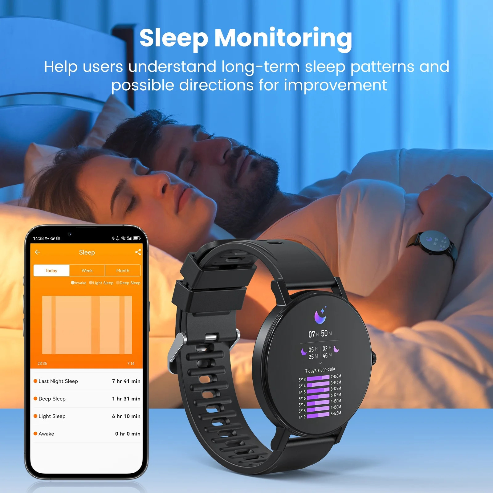 Smart Watch TouchScreen Smartwatch IP68 Waterproof Bluetooth 5.3 Fitness Tracker