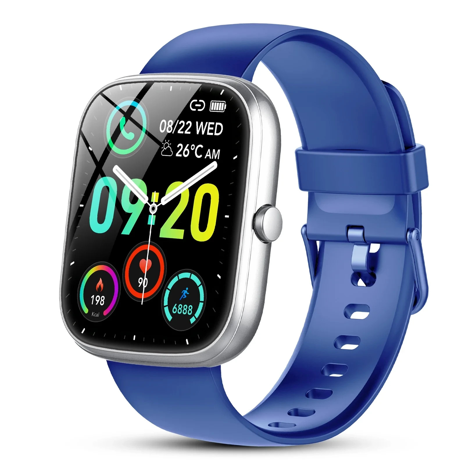Smart Watch Fits for Android and IPhone, IP68 Waterproof Smartwatch