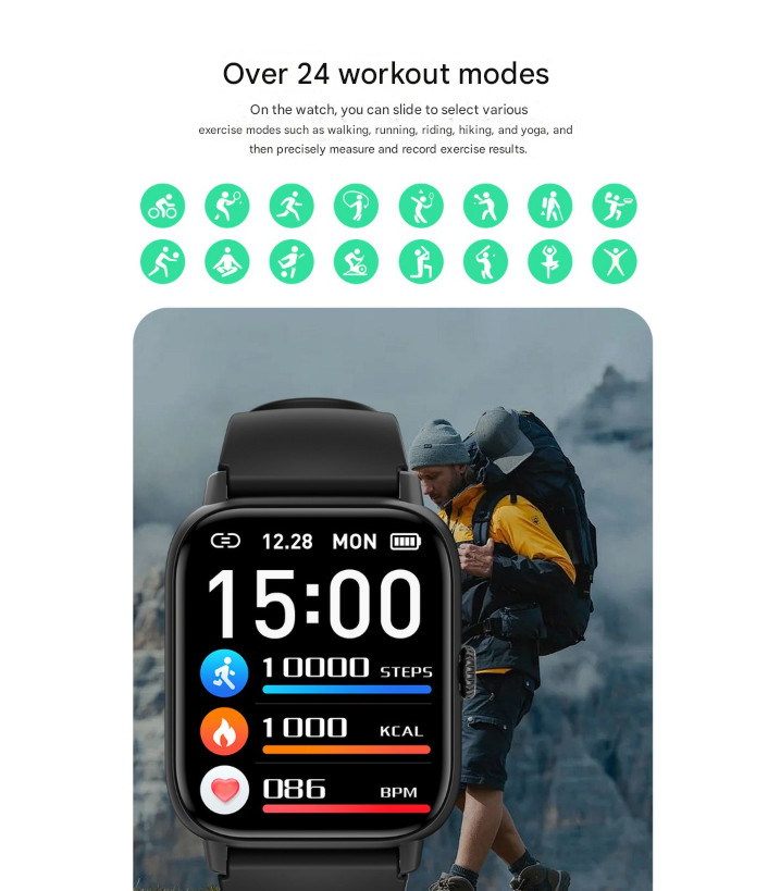 Wapik Bluetooth Smartwatch Z8 Smartband Sports Watch GPS