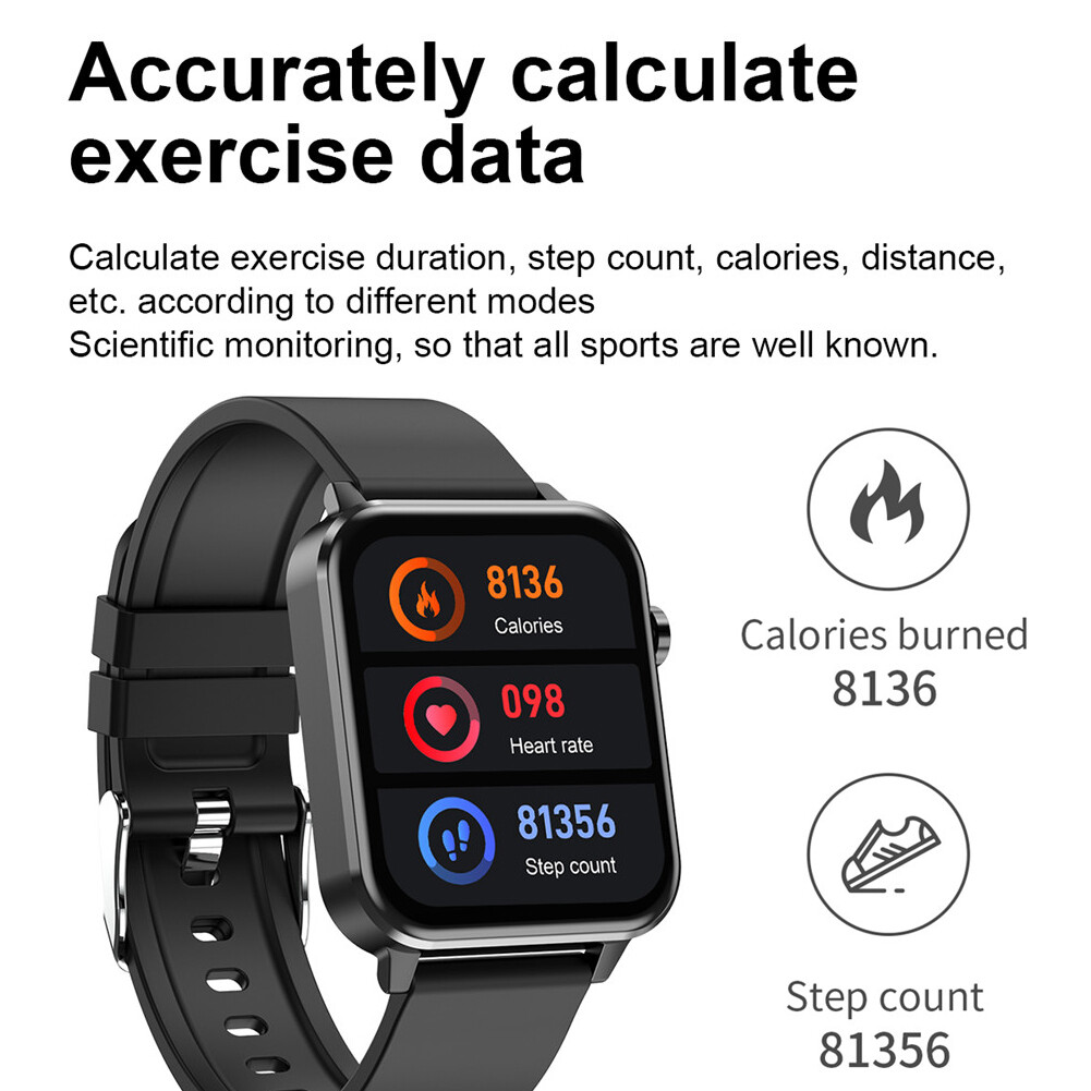 Men Smart Watch Sleep Monitor Smartwatch 1.7 inch Women Sport Modes Bracelet