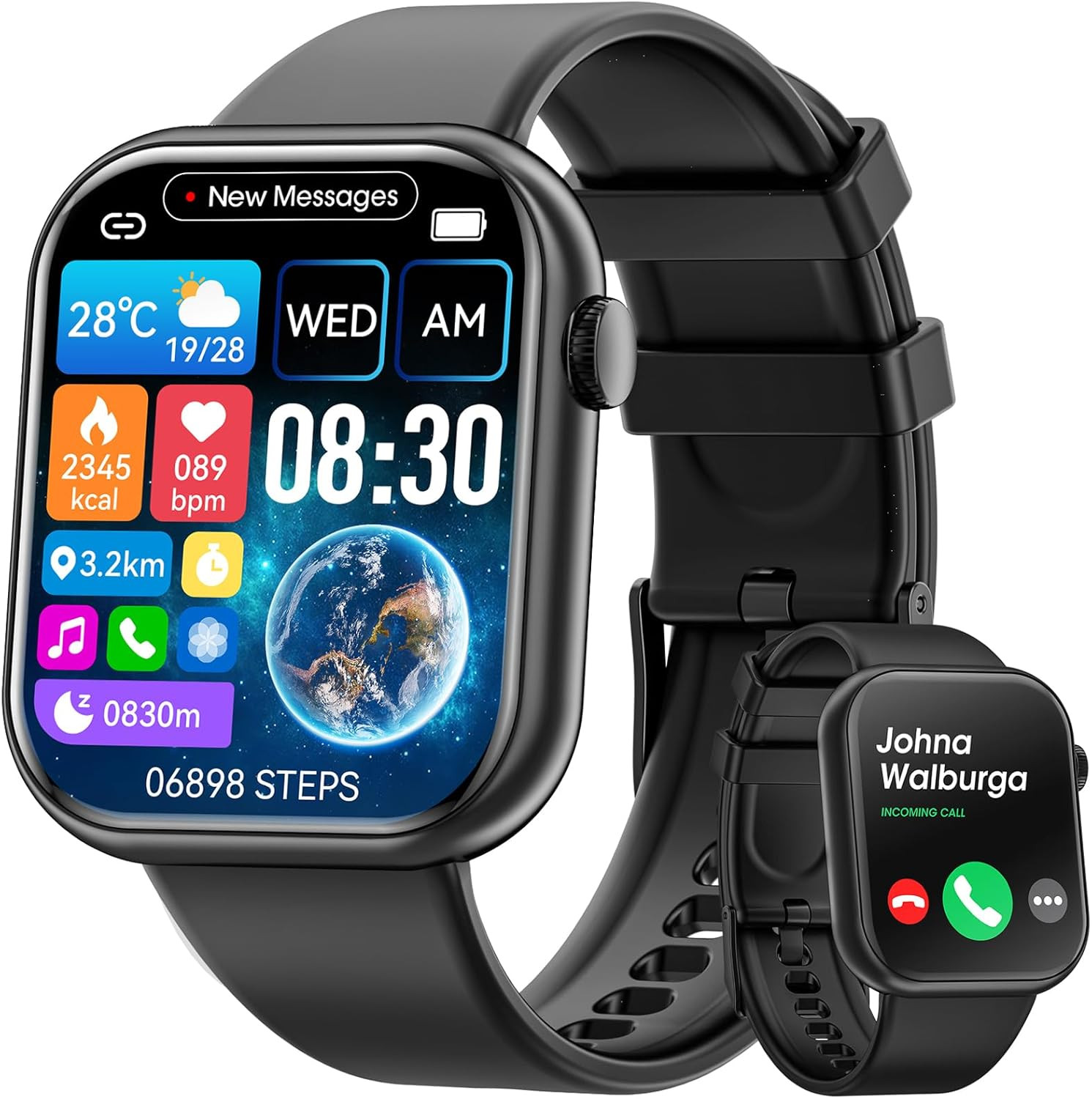 Reloj Inteligente de Mujer Hombre para Iphone Apple Samsung Android y Bluetooth