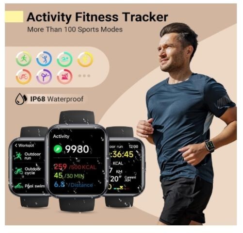 Smartwatch 208 Plus – IDW19 Black