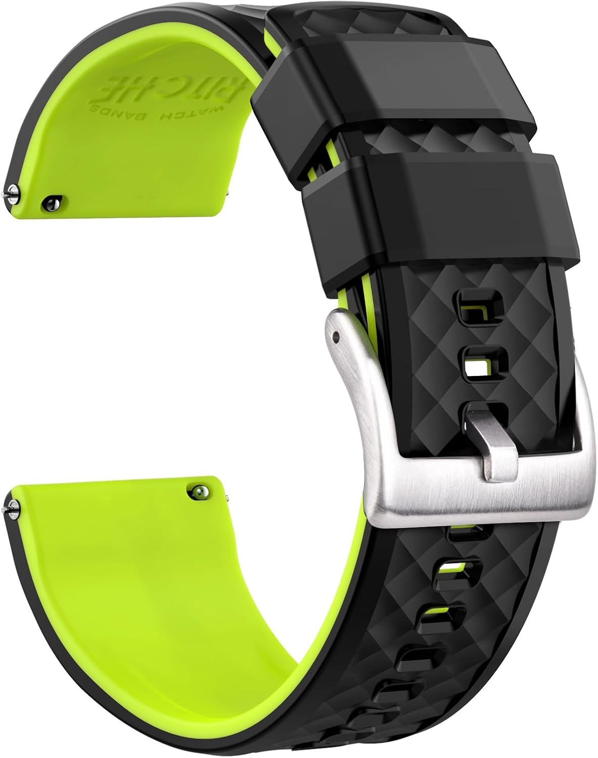 Silicone Watch Bands Case for Men 18mm 20mm 22mm 24mm Quick Release Rubber