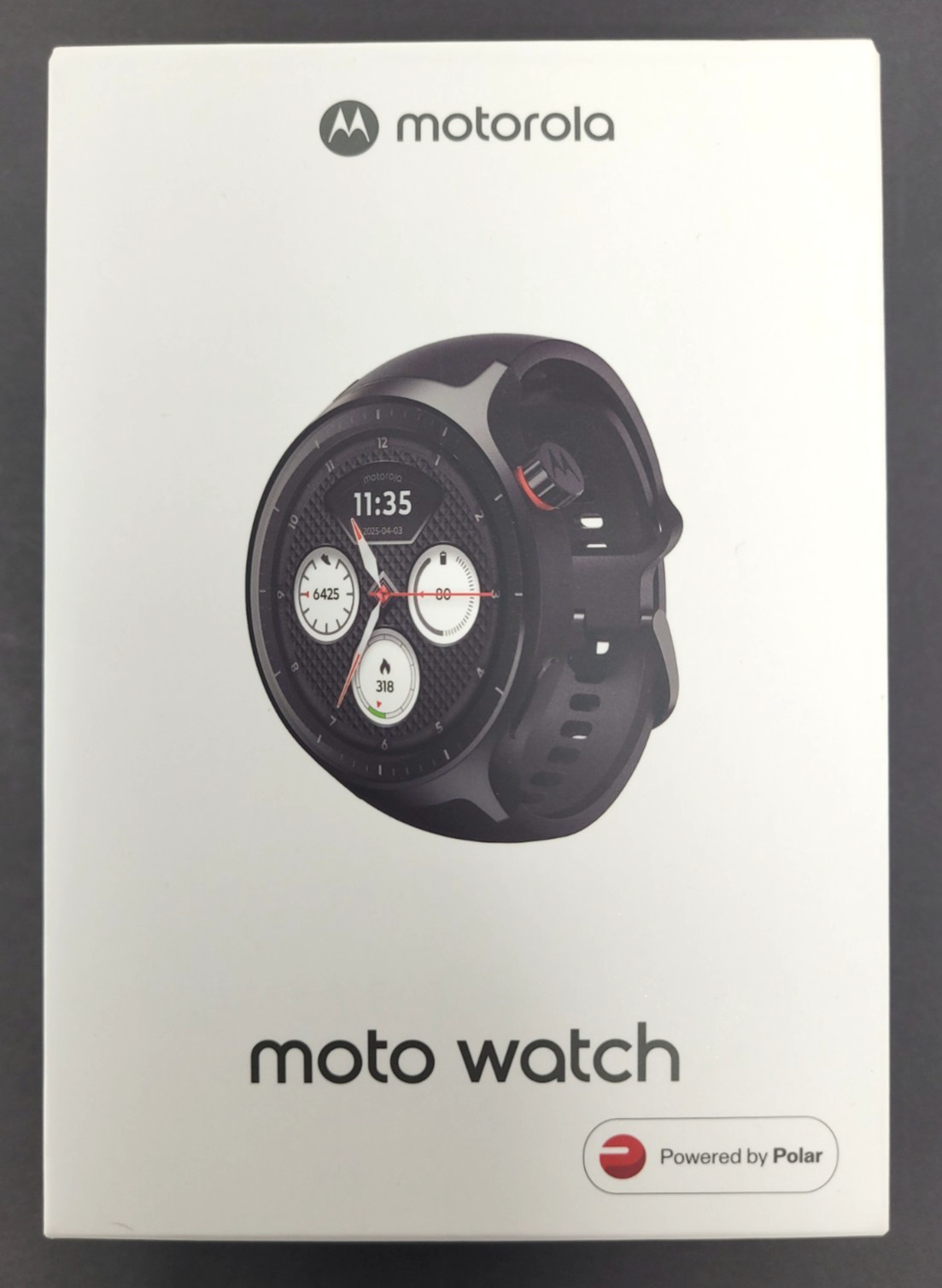 New Motorola Moto Watch 2026 XT2547-2 Smartwatch Volcanic Ash Silicone Sealed