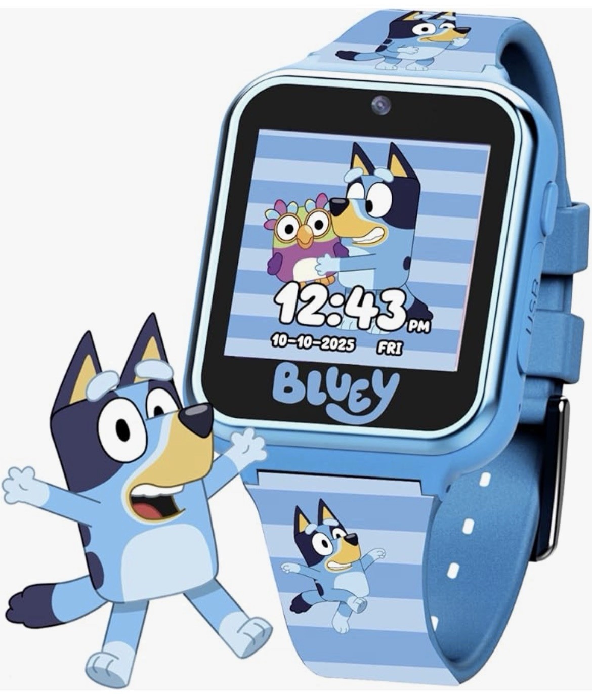Bluey Touchscreen Kids’ Smart Watch w/ Silicone Strap Multifunction & 6 Games