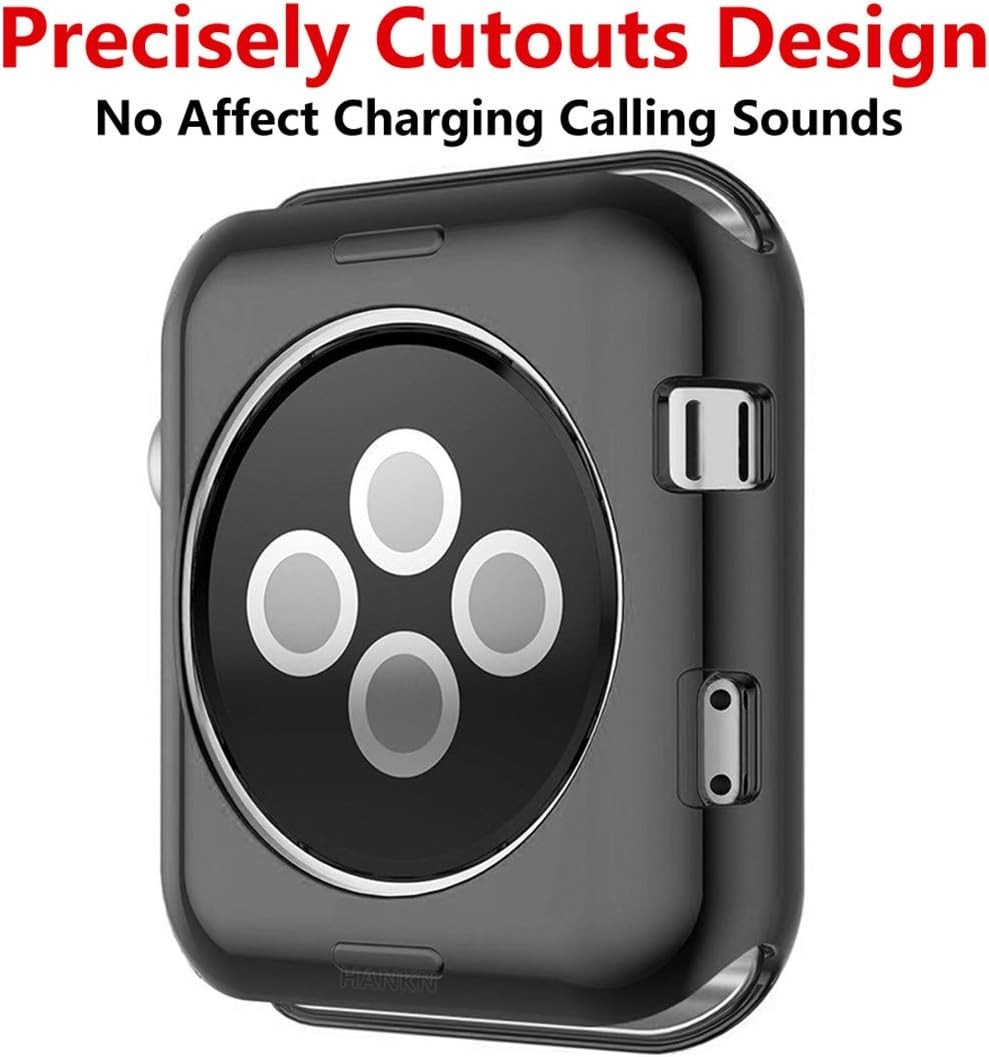 Case For Apple Watch Series 3 2 1 38mm TPU Shockproof Lightweight Cover