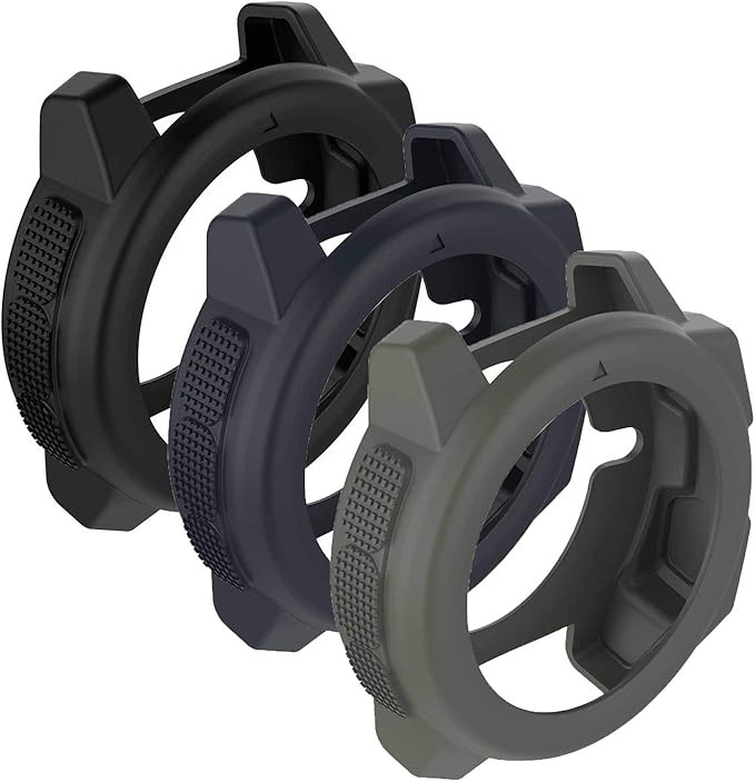 3 Pack Silicone Protective Cover Cases for Garmin Instinct & Instinct Solar Smar