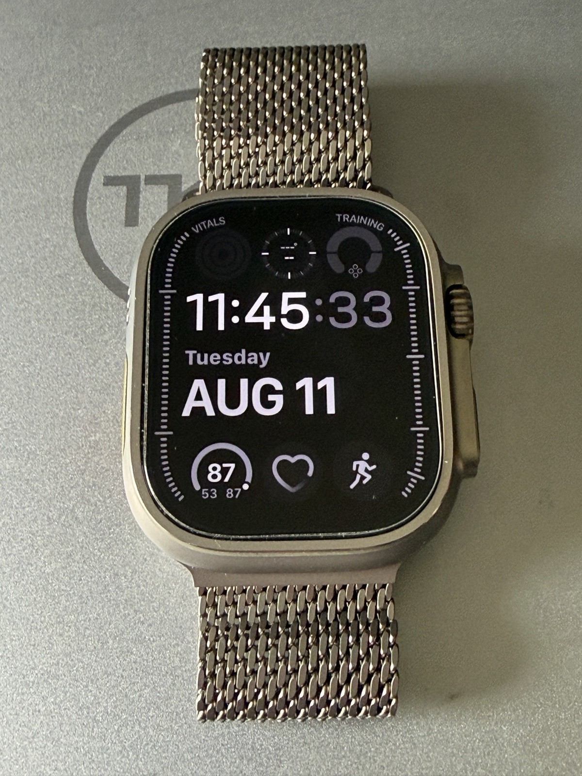Apple Watch Ultra 3 49mm Titanium Case With Apple Milanese Loop Band Plus Extras