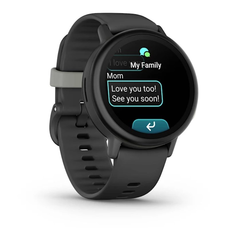 Garmin Bounce 2 Kids LTE Smartwatch Bundle w/ Microfiber Cloth, Slate Gray