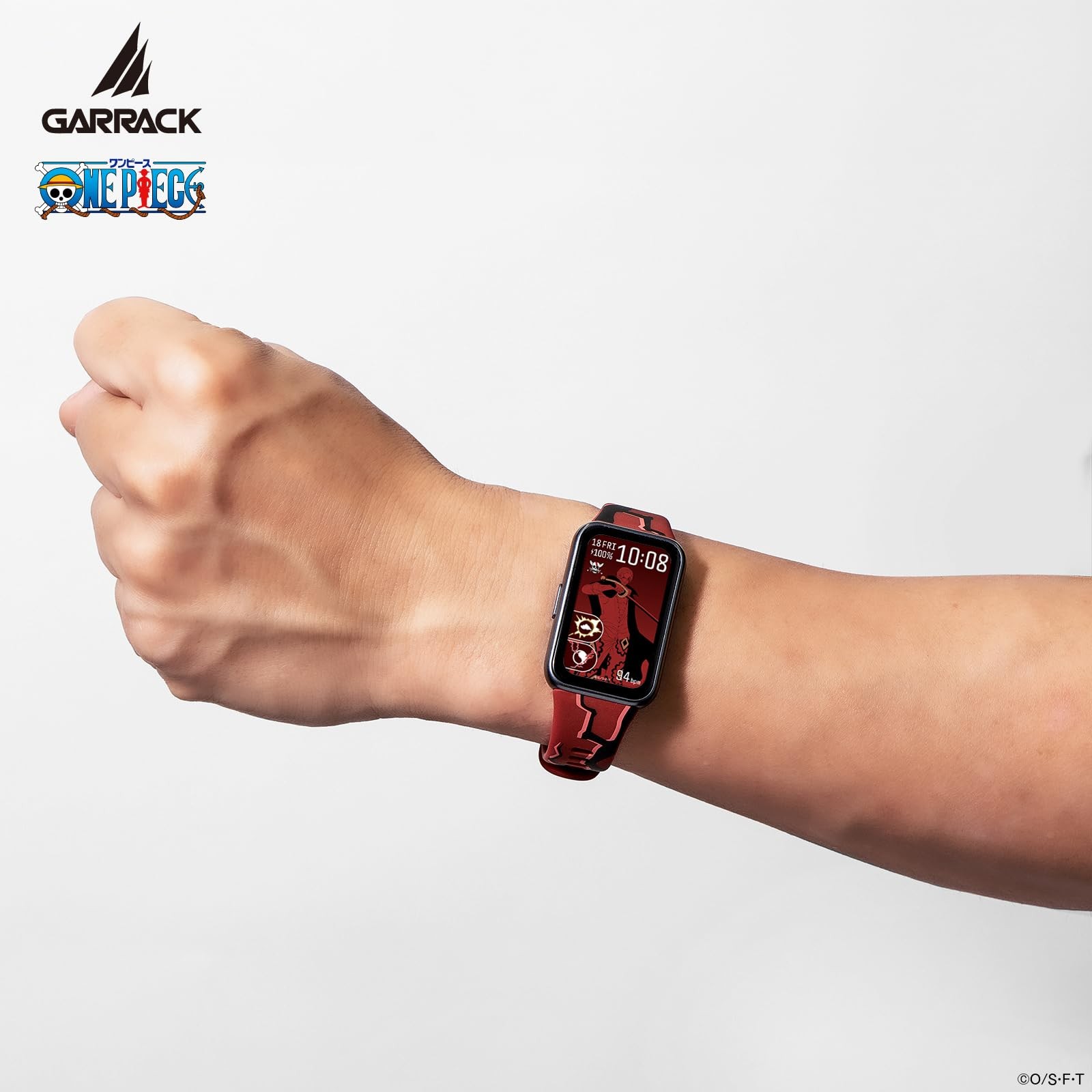 ONE PIECE Shanks Smart Watch GARRACK HUC-OP-BD11-S AMOLED Red 5ATM