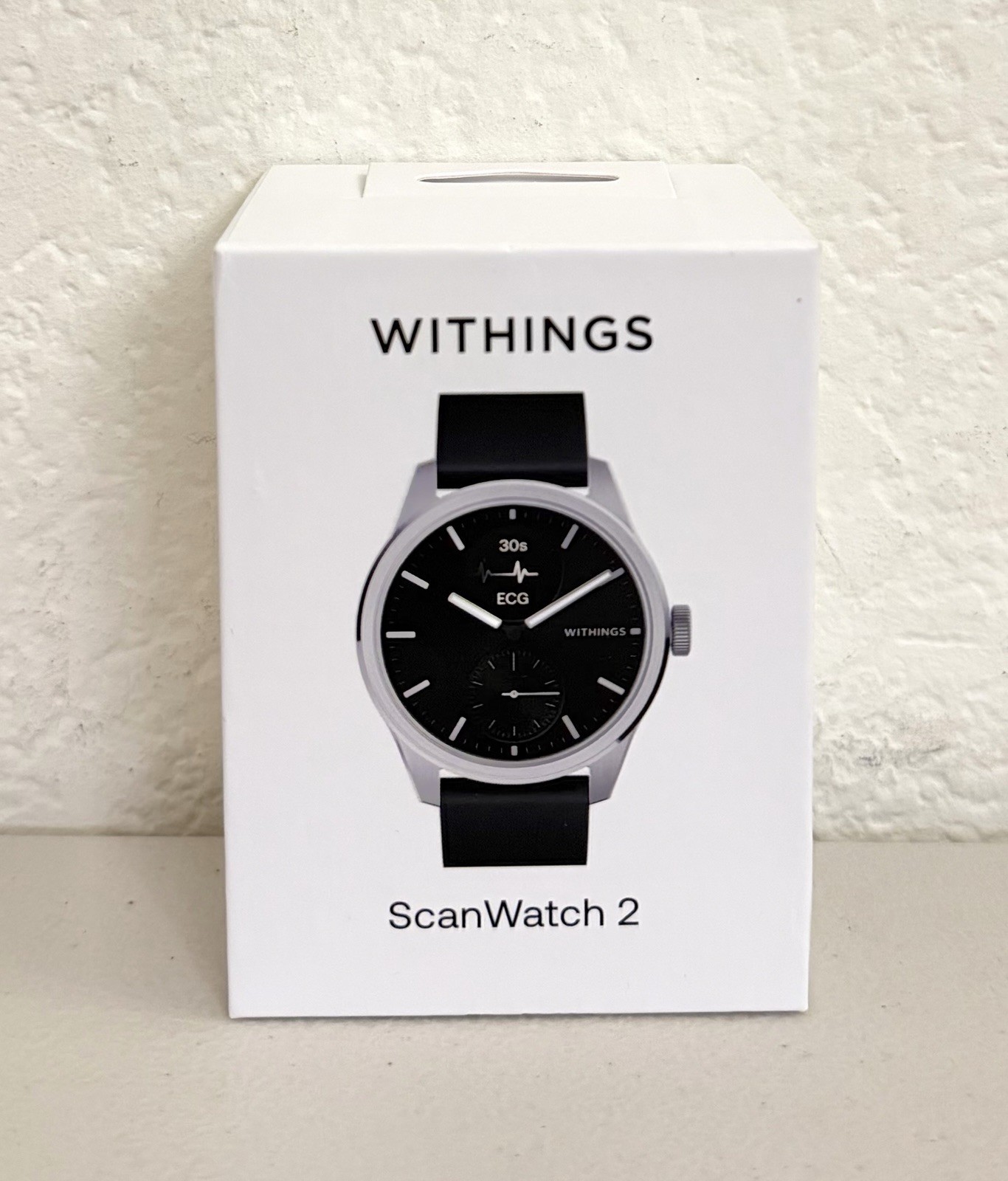 Withings ScanWatch 2 – Heart Health Hybrid Smartwatch – 42mm – Black/Silver NEW