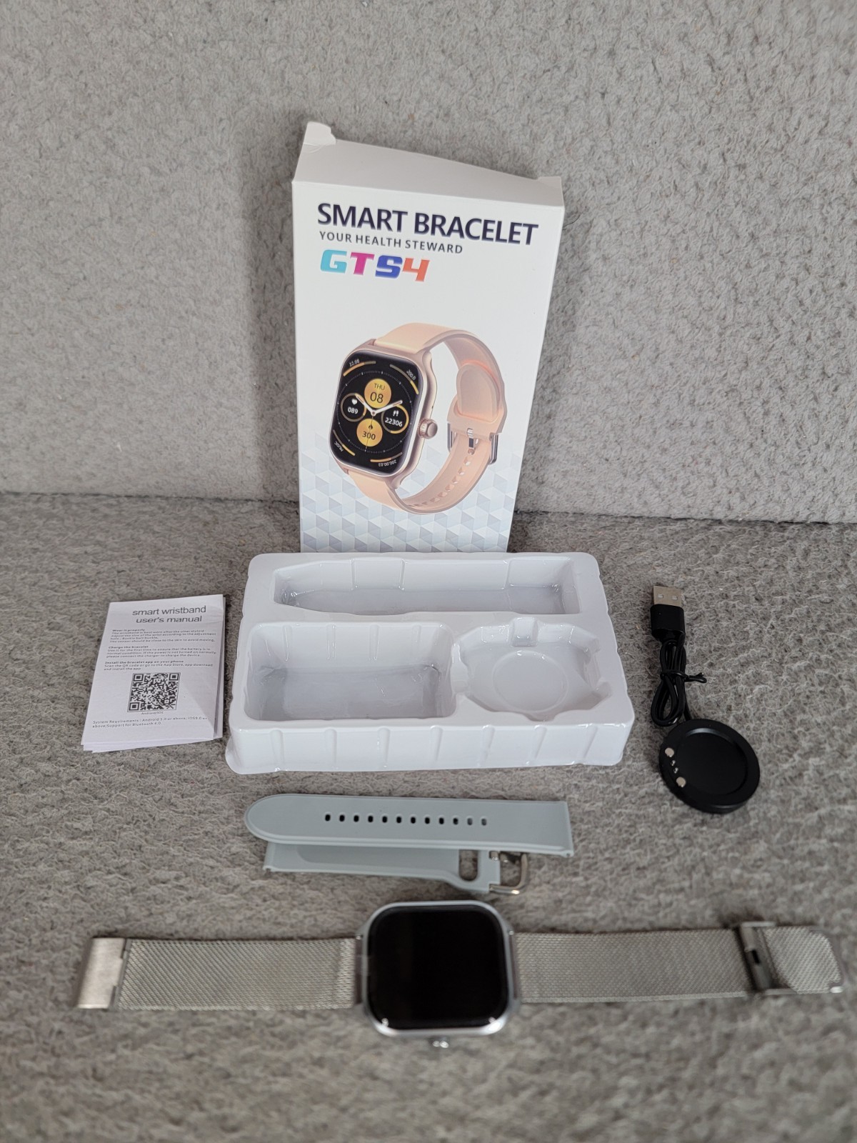 Smart Watch GTS4 Your Health Steward Fitness Tracker Smart Health Open Box