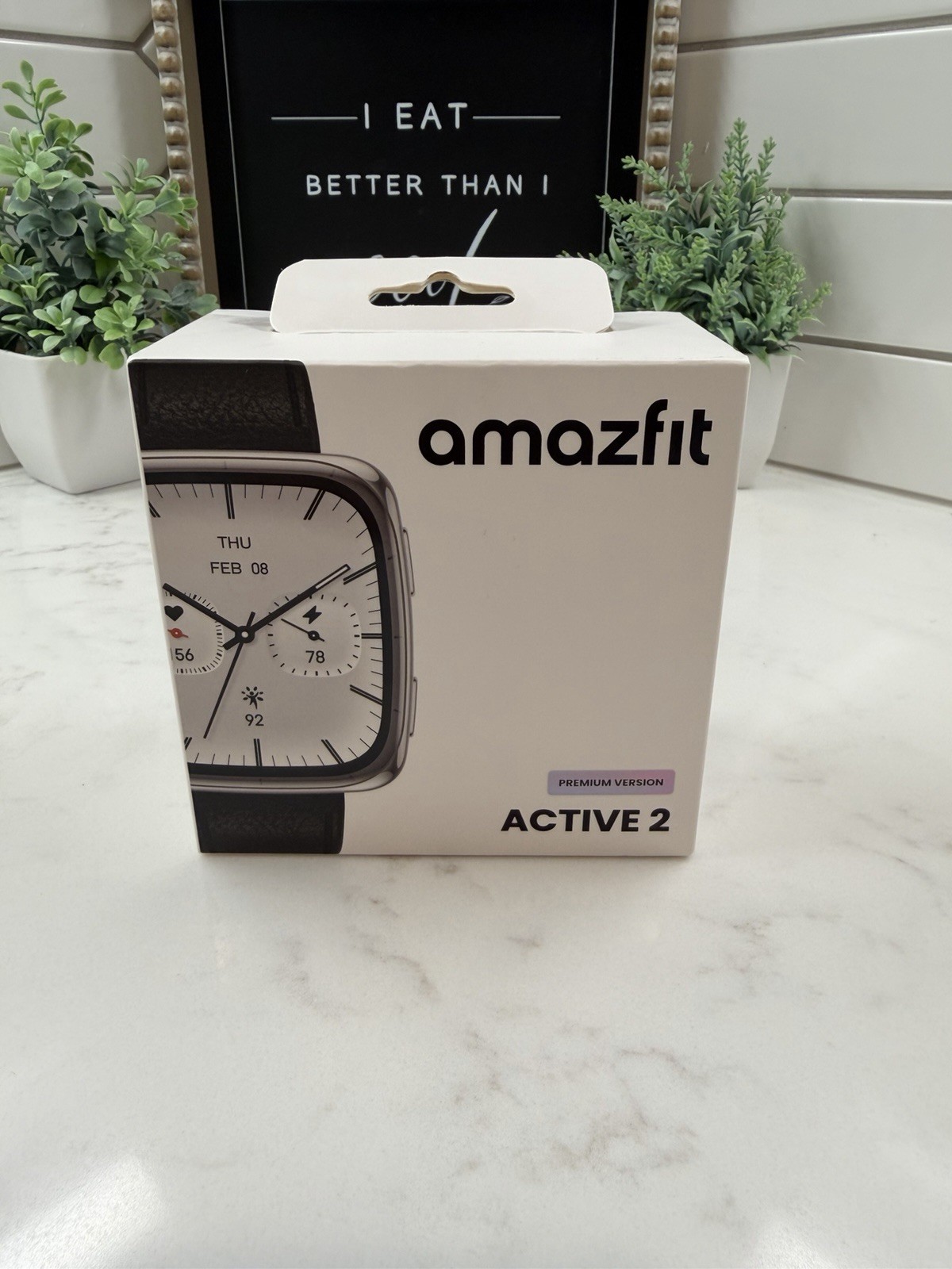 Amazfit Active 2 Premium Smart Watch (Square) Brand New SEALED