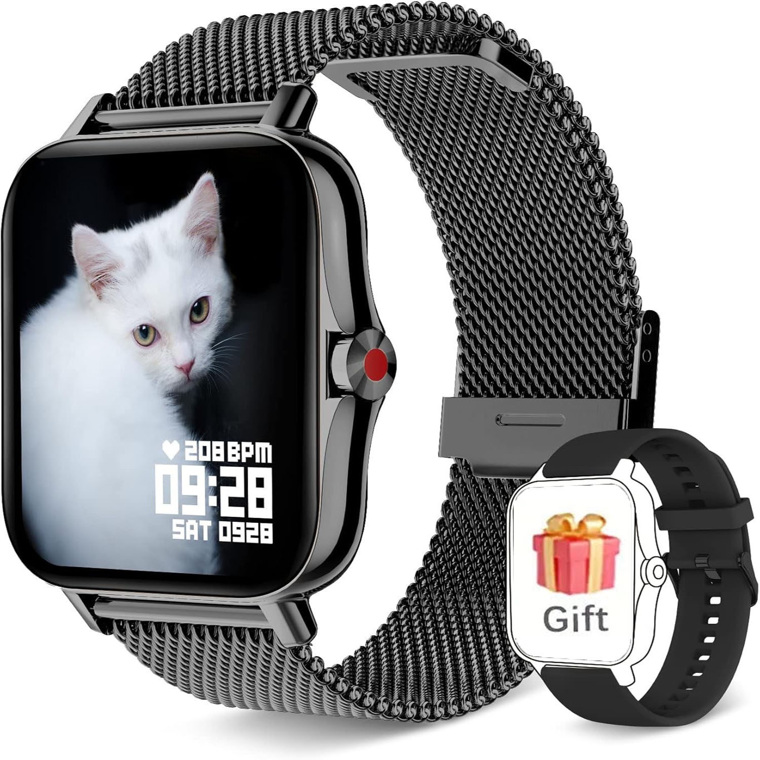 New Smartwatch phone answering/calling multi-sport mode message reminder view su