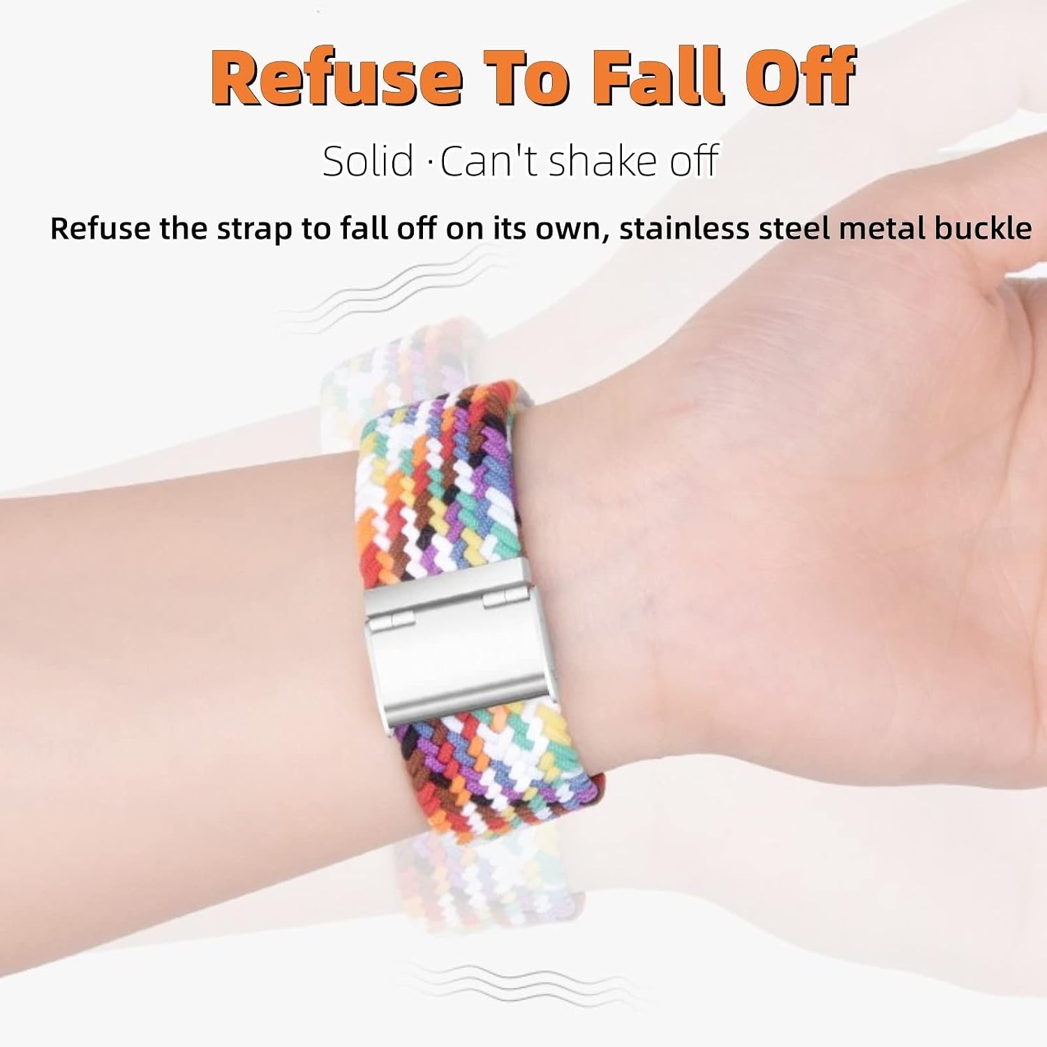 20mm Nylon Braided Strap Compatible with Samsung Galaxy Watch 7 46mm
