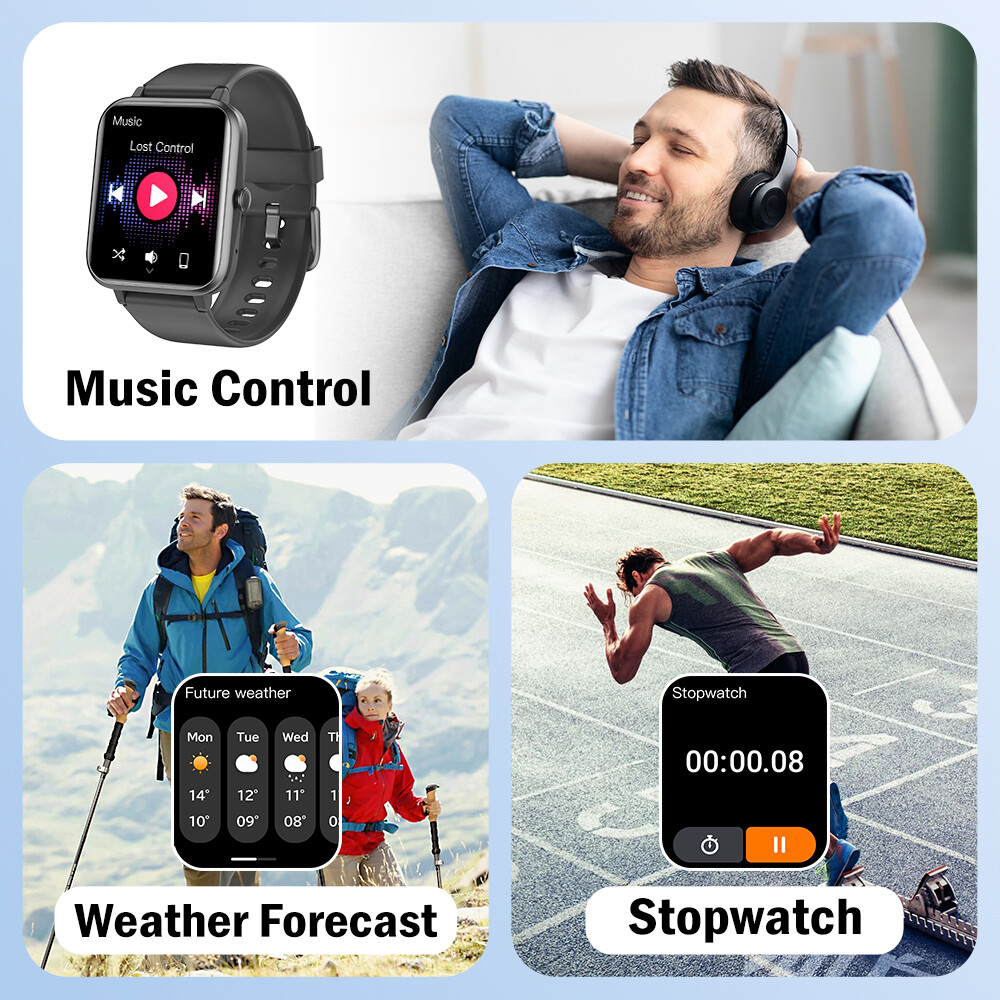 Smart Watch for Men Women Compatible with iPhone/Android Phones