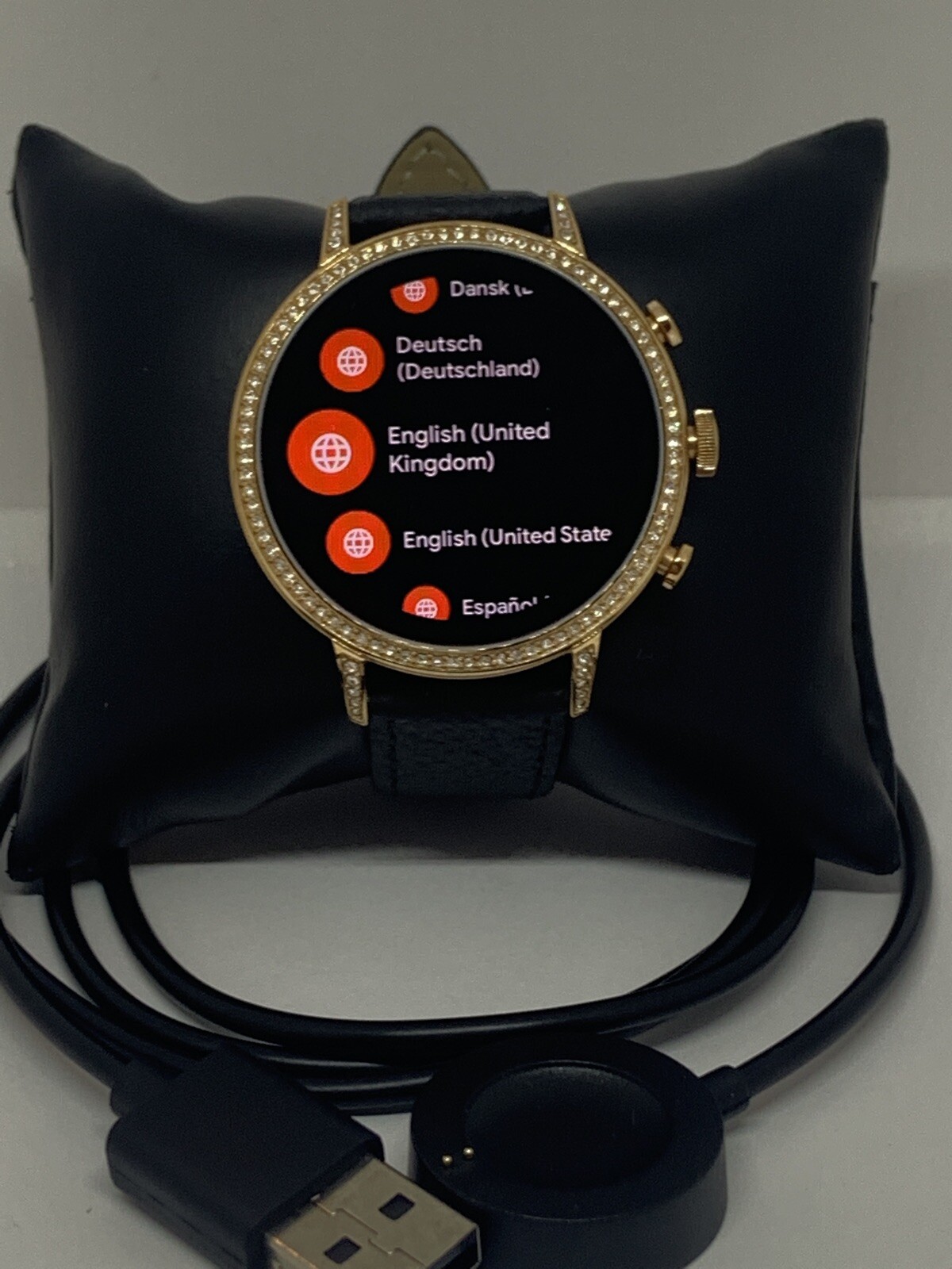 Fossil Gen 4 Authentic Digital Dial Smart Watch Custom Band FTW6015 QT497
