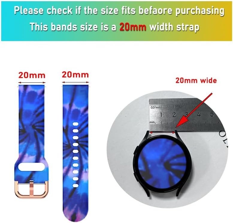 Sports Wristband Bands Compatible with Samsung Galaxy Watch 6 Classic, 47mm 43mm