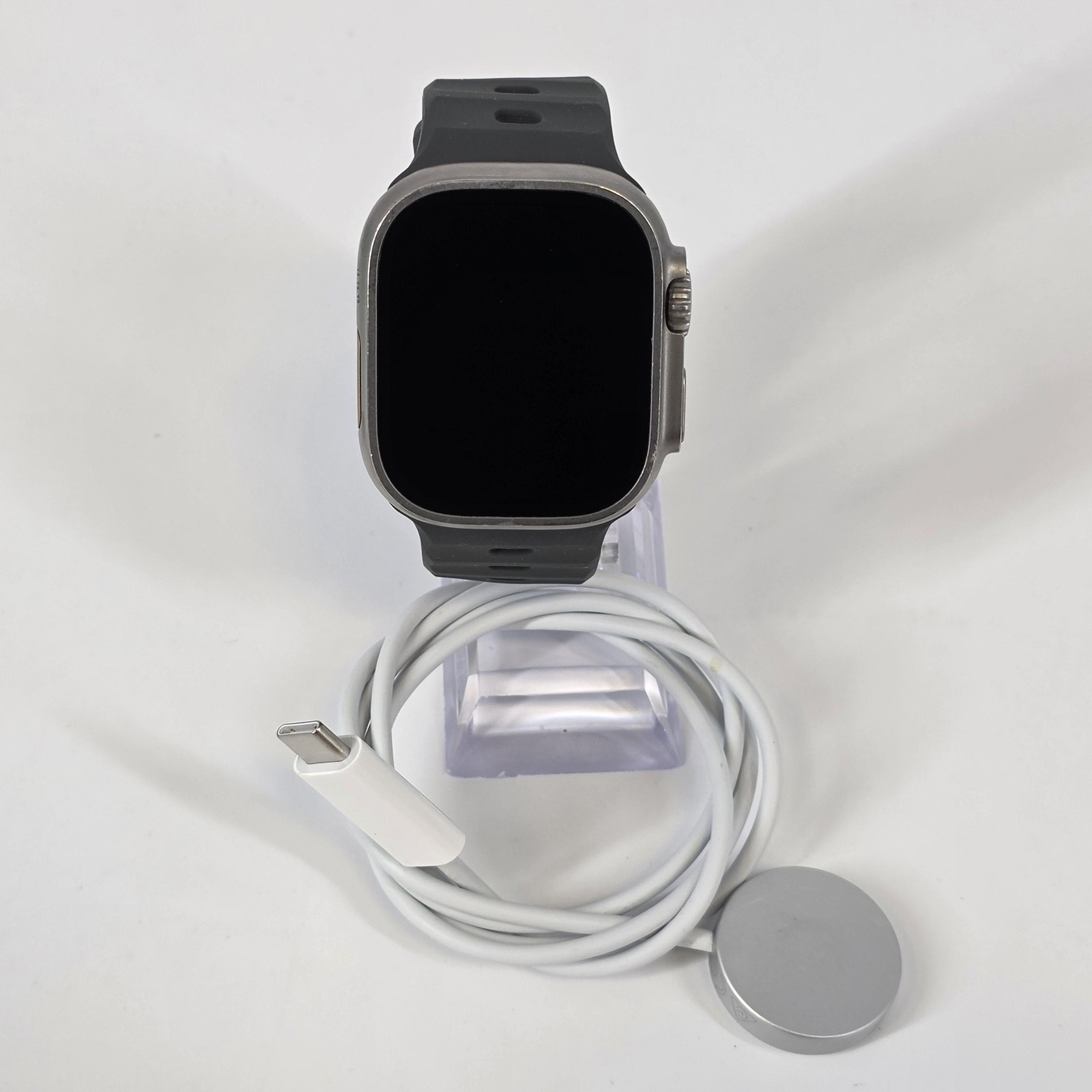 Apple Watch (Ultra 2) 49mm Natural Titanium (LTE) w/ Grey Band – Good Condition