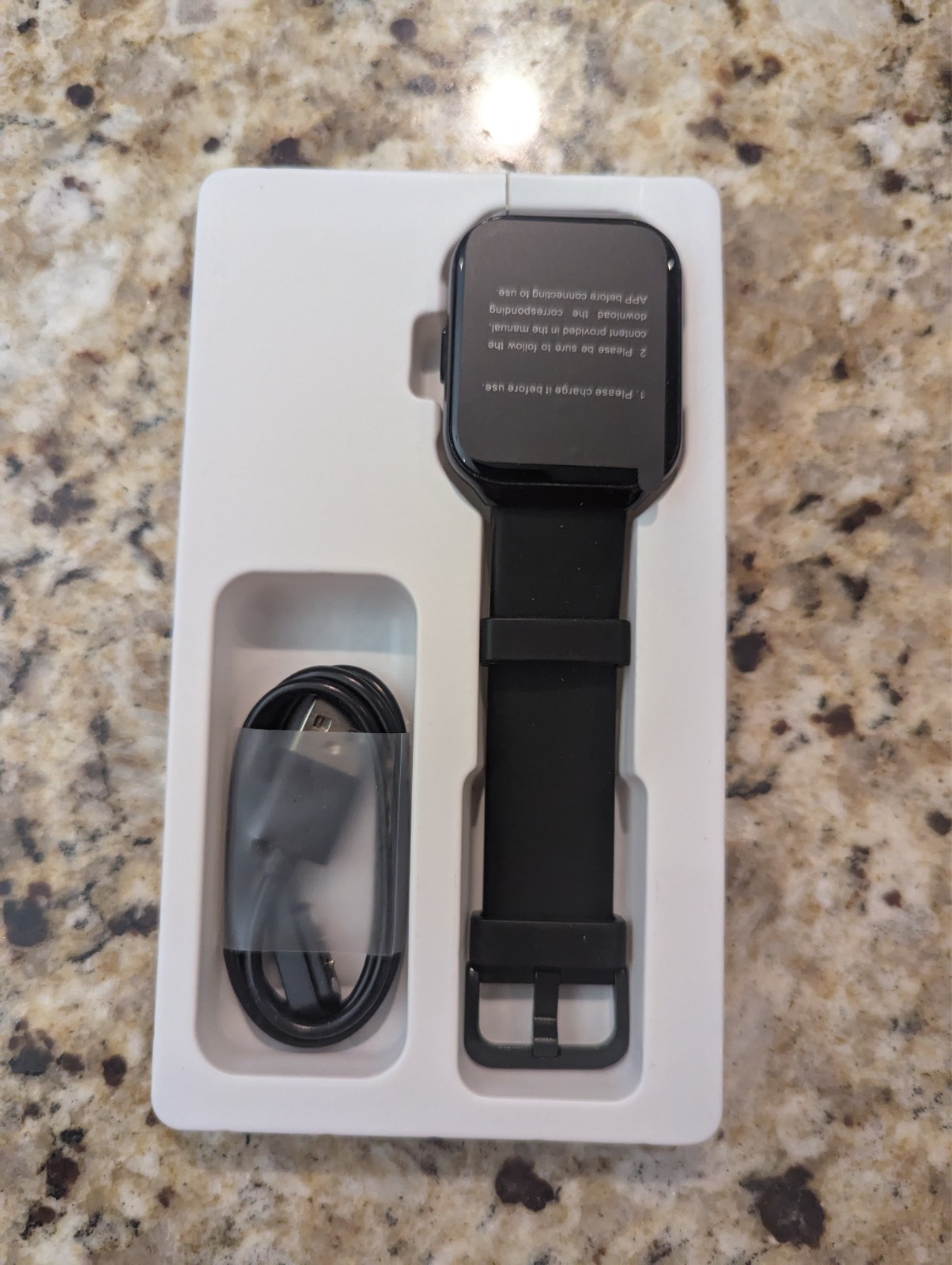 Smart Watch For Android or iPhone IP68 Waterproof Smartwatch P98 Black