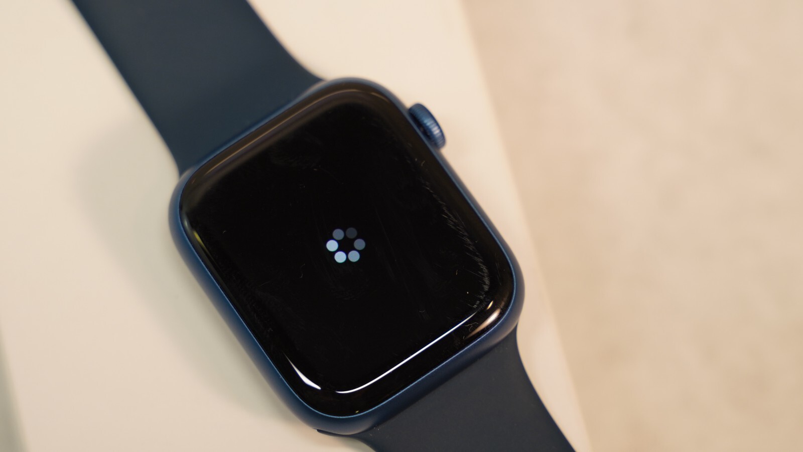 Apple Watch Series 7 GPS 45mm Blue Aluminum Case with Blue Sport Band MKJA3LL/A