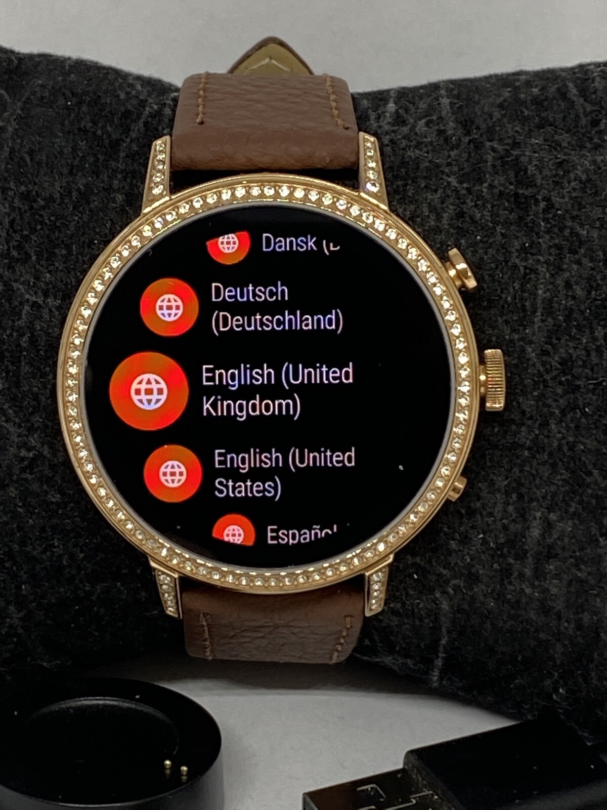 Fossil Gen 4 Authentic Digital Dial Smart Watch Custom Band FTW6015 LT302