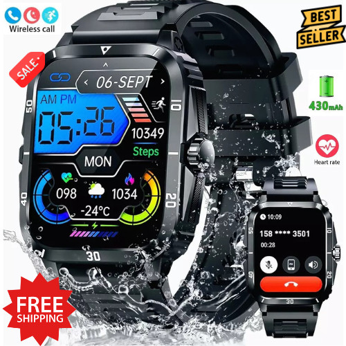 SMARTWATCH 1.96″ 430mAh WATERPROOF BLUETOOTH Fitness Sport FOR SAMSUNG/iPHONE