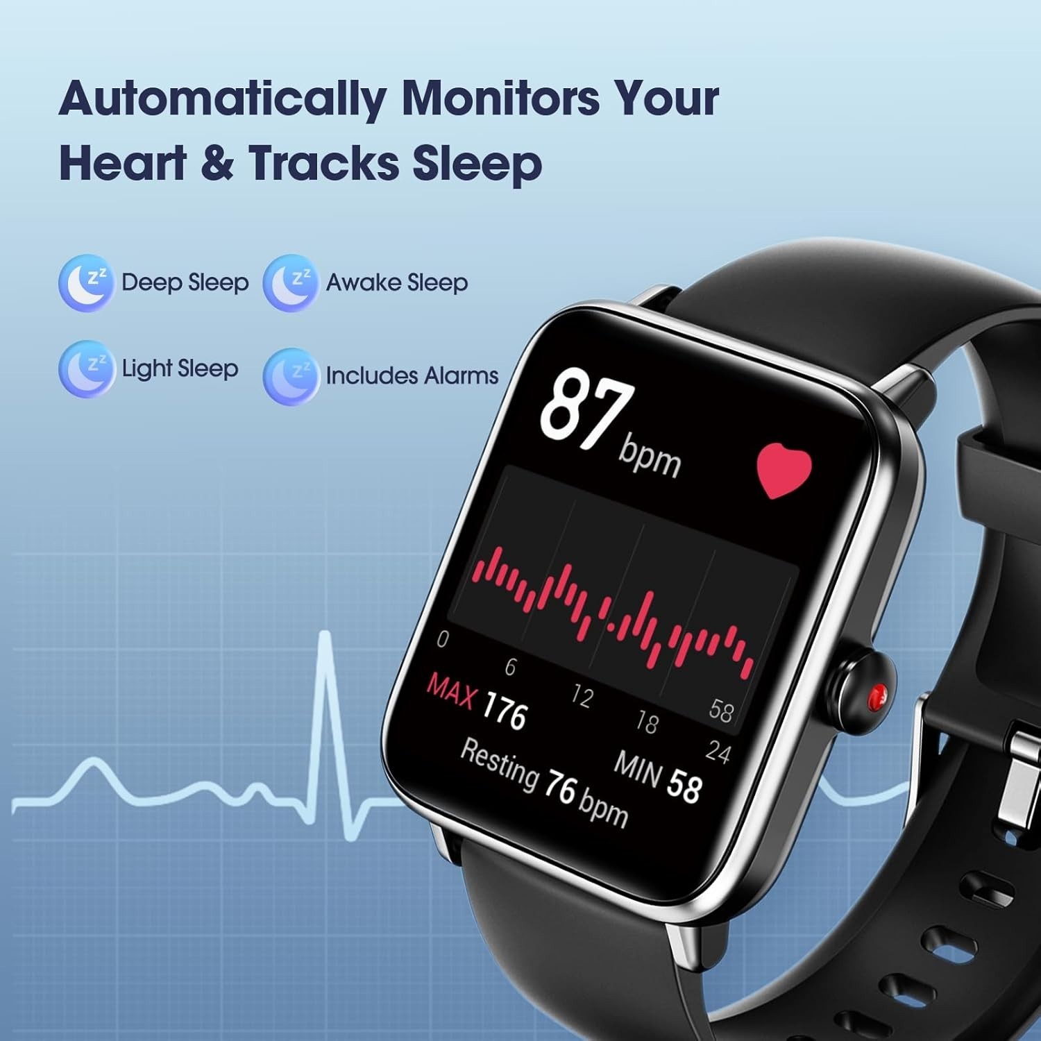 Women’s Smart Watch Bluetooth SmartWatch For Apple iPhone iOS and Android