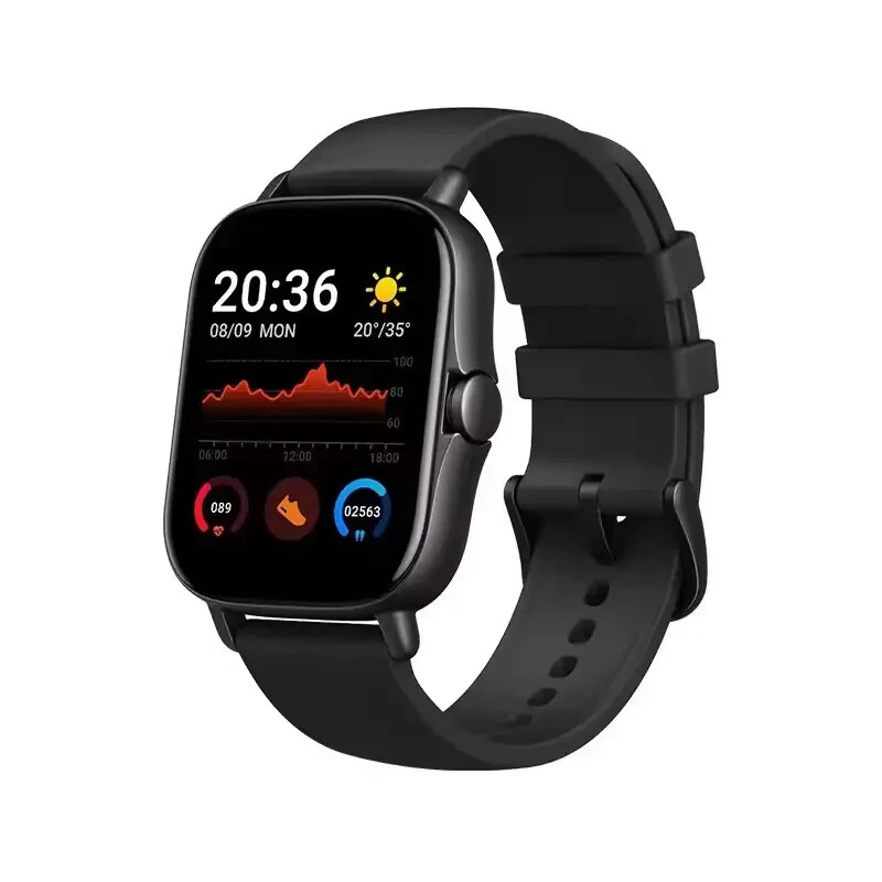 2024 New Men’s Women’s Sports For Smart Watch W/ Large Screen Silicone Y13 Black